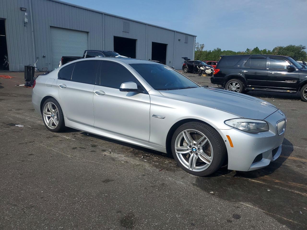 2013 Bmw 550 I Silver vin: WBAFR9C51DDX80663