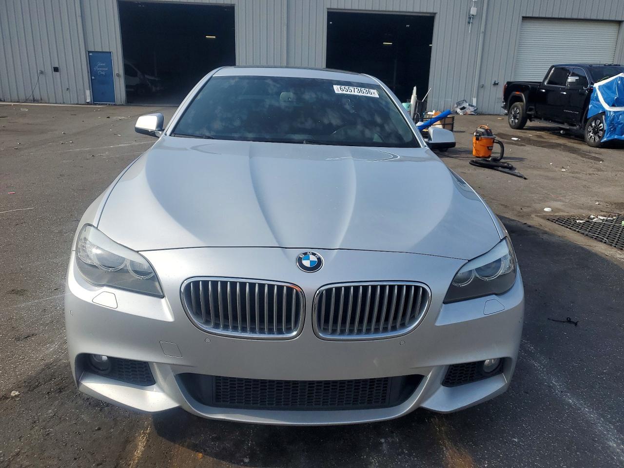 2013 Bmw 550 I Silver vin: WBAFR9C51DDX80663