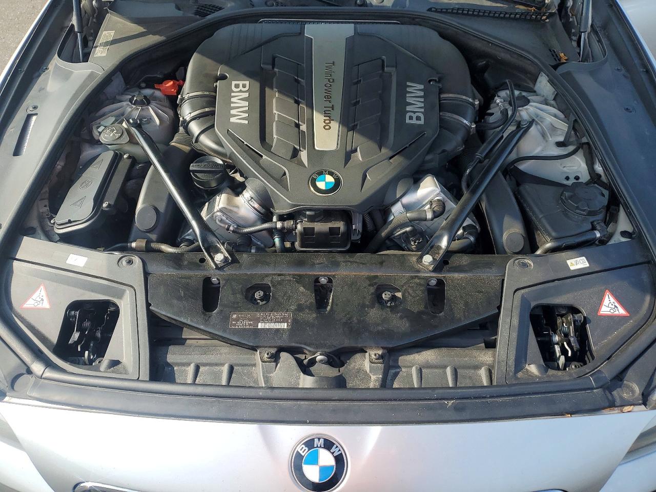 2013 Bmw 550 I Silver vin: WBAFR9C51DDX80663