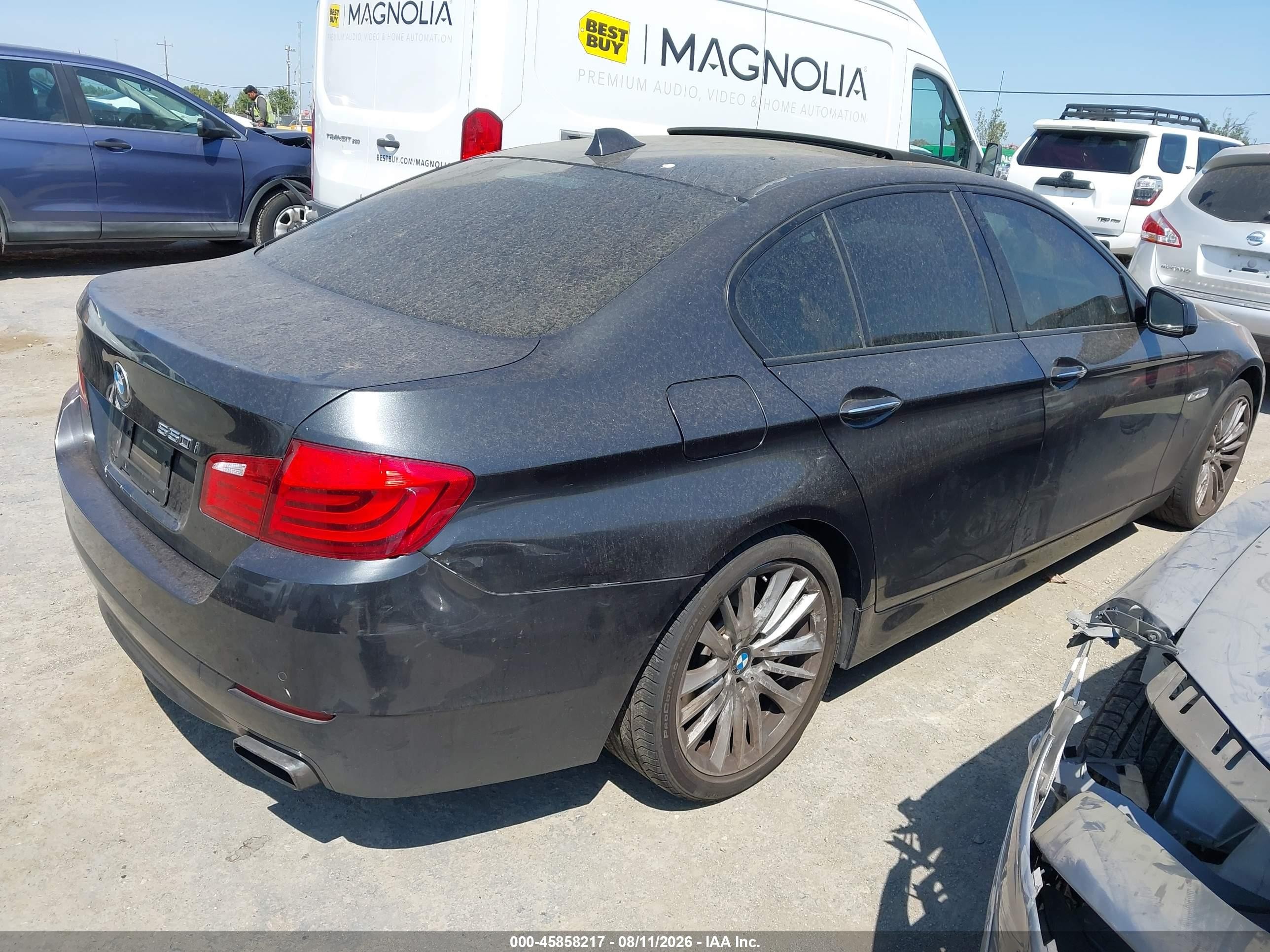 2011 Bmw 550i   Black vin: WBAFR9C52BC617930