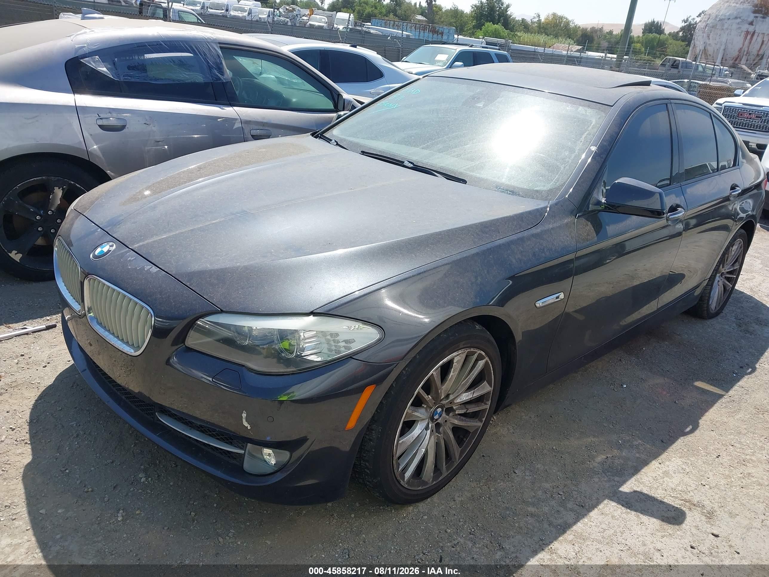 2011 Bmw 550i   Black vin: WBAFR9C52BC617930