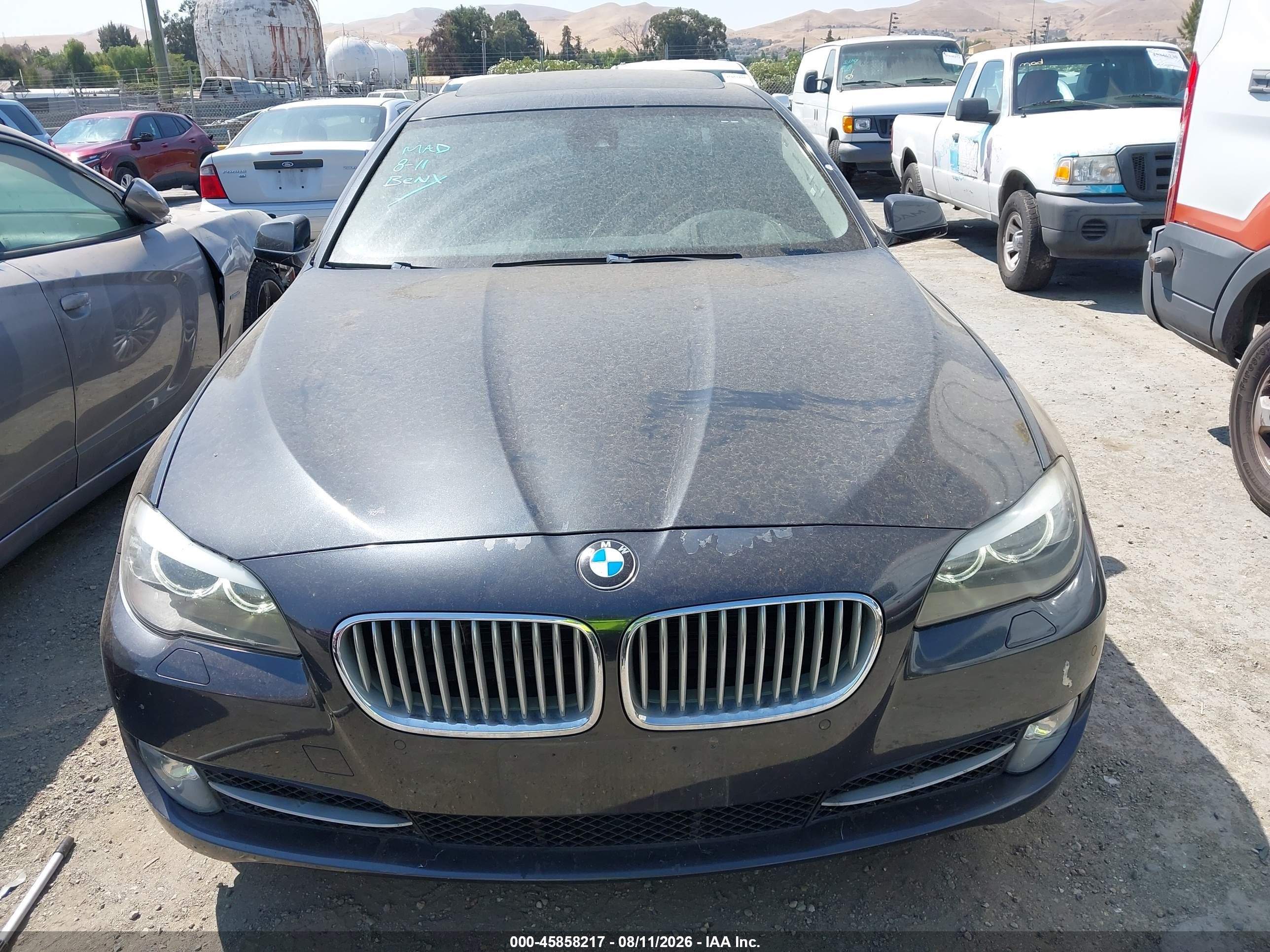 2011 Bmw 550i   Black vin: WBAFR9C52BC617930
