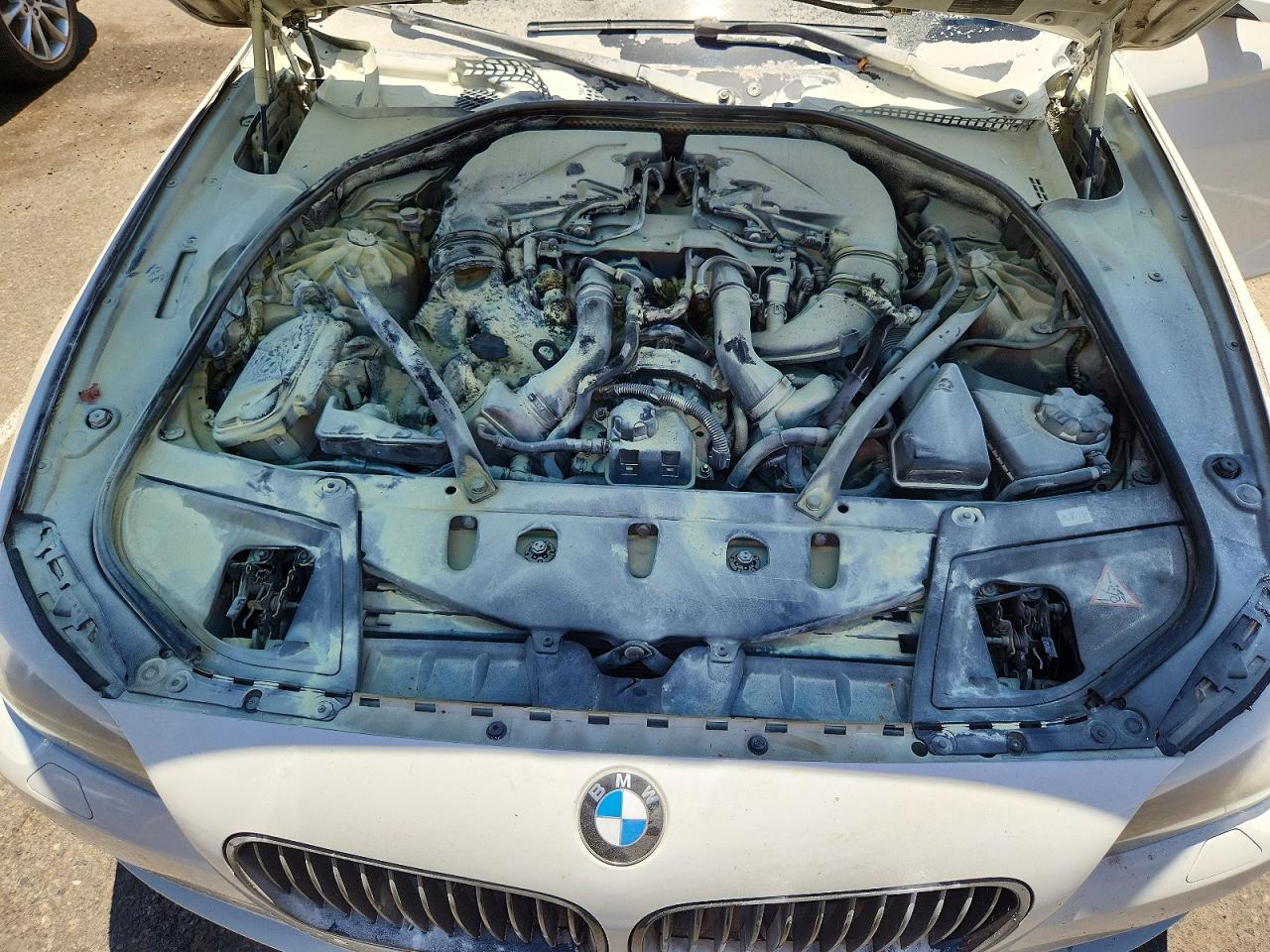 2011 Bmw 550 I White vin: WBAFR9C52BC618267