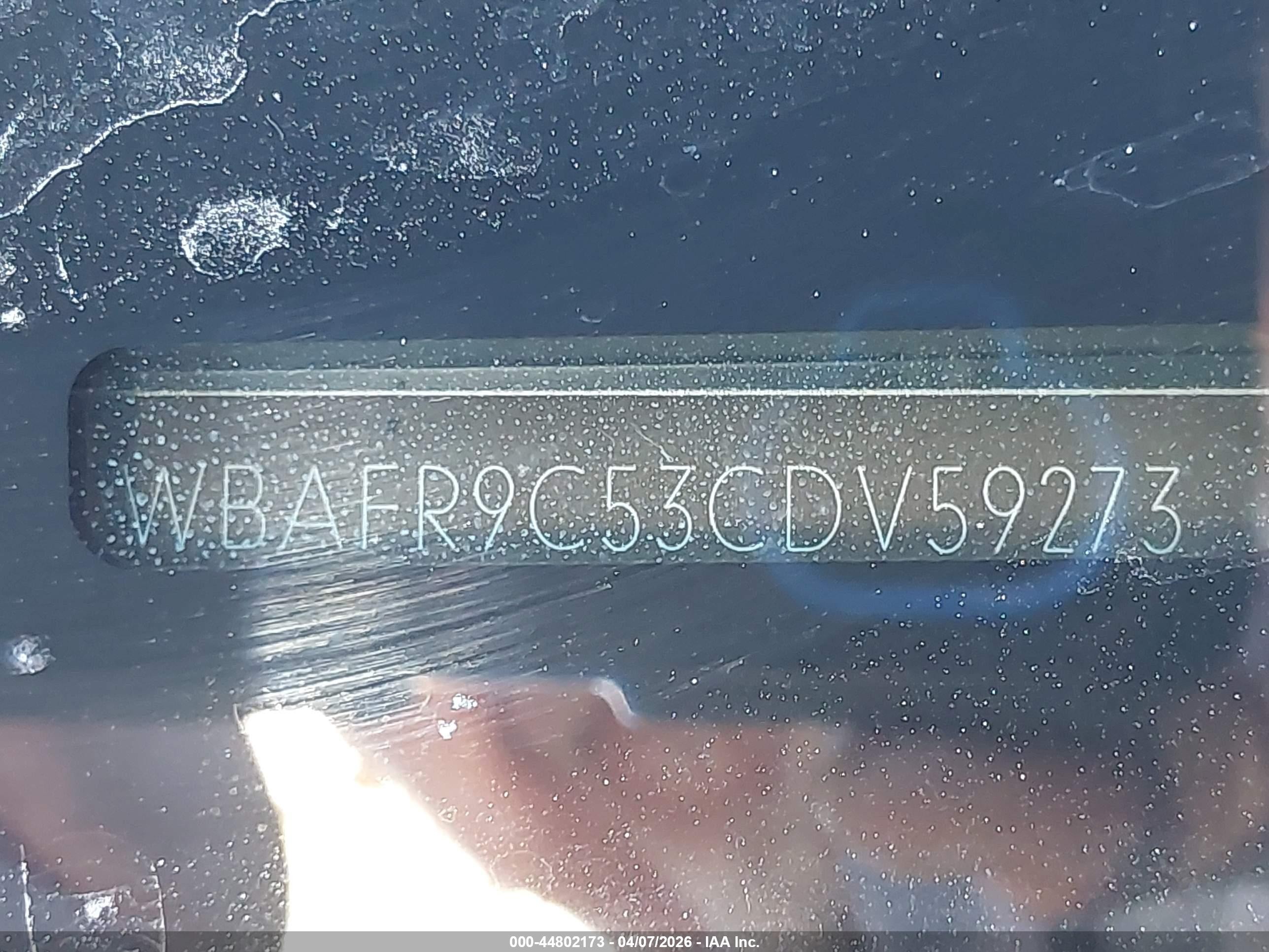 2012 Bmw 550i   Черный vin: WBAFR9C53CDV59273