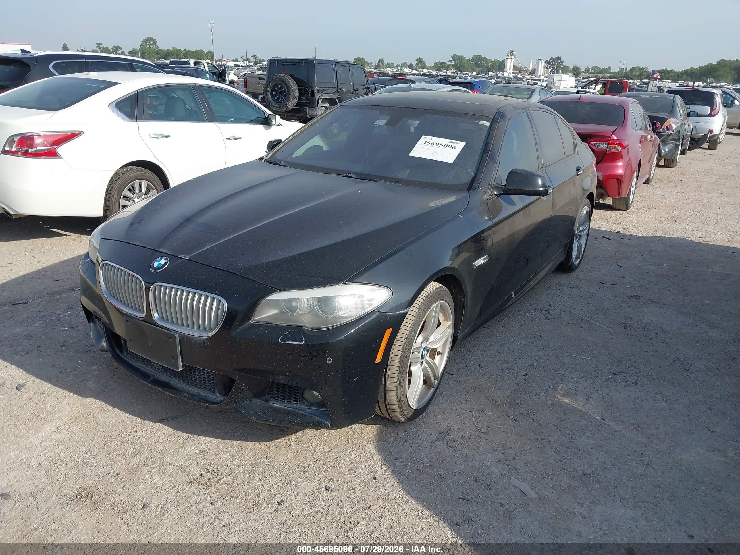 2013 Bmw 550i   Black vin: WBAFR9C53DDX80020