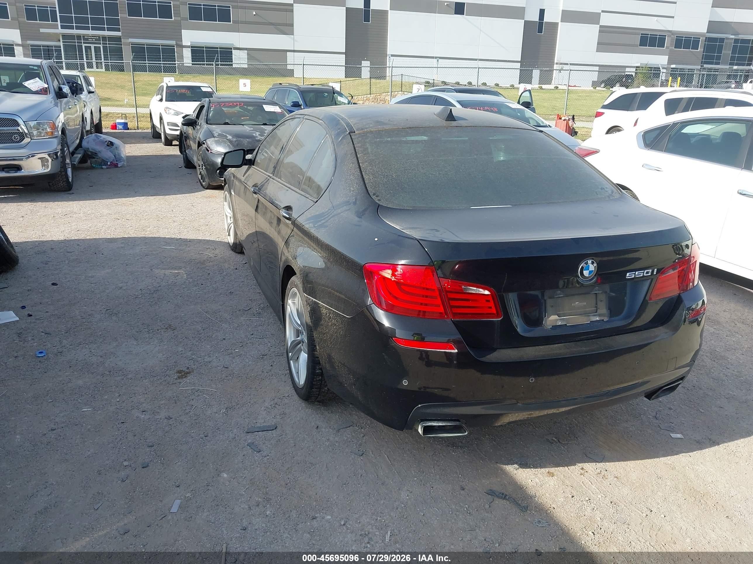 2013 Bmw 550i   Black vin: WBAFR9C53DDX80020