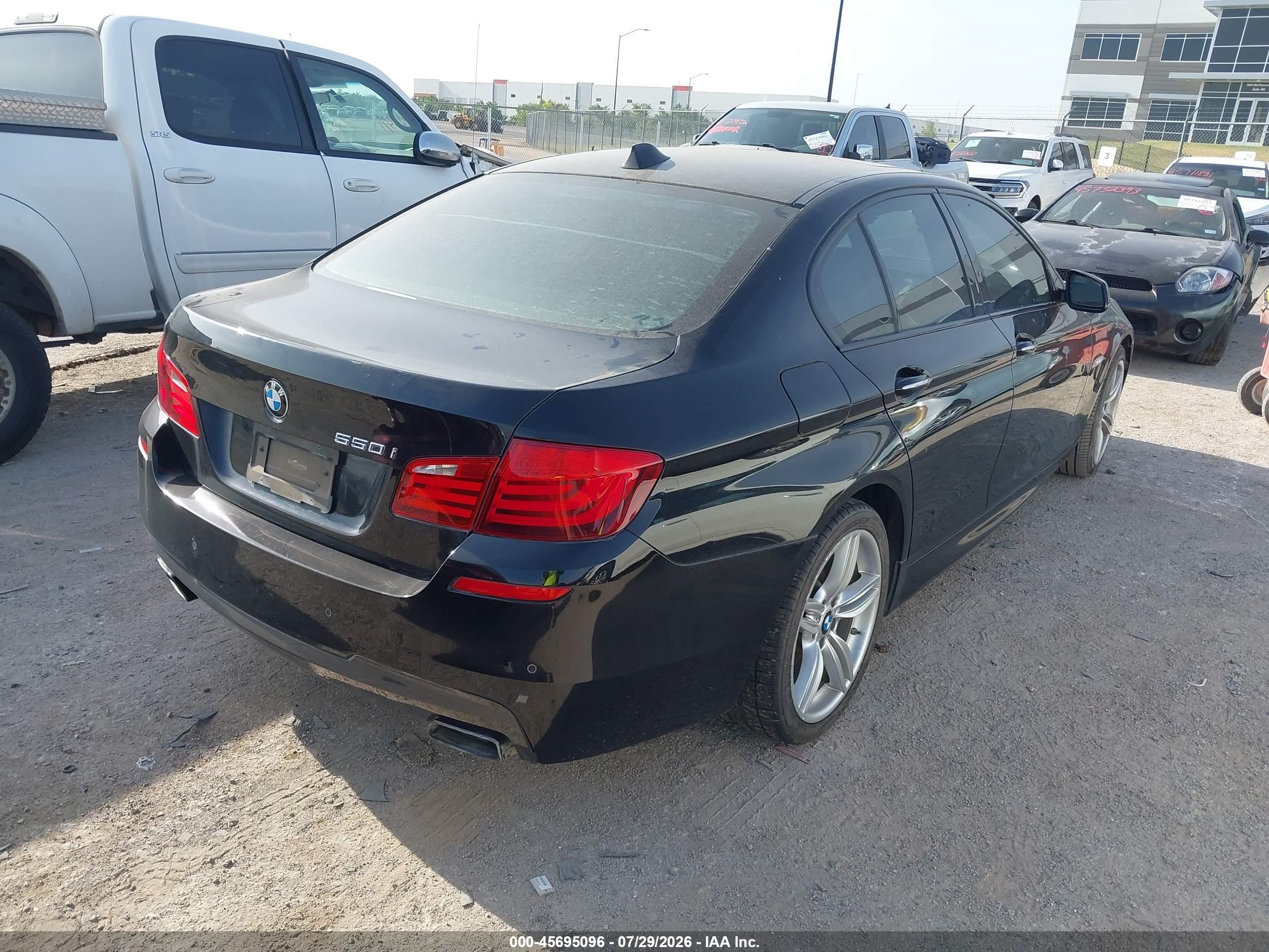 2013 Bmw 550i   Black vin: WBAFR9C53DDX80020