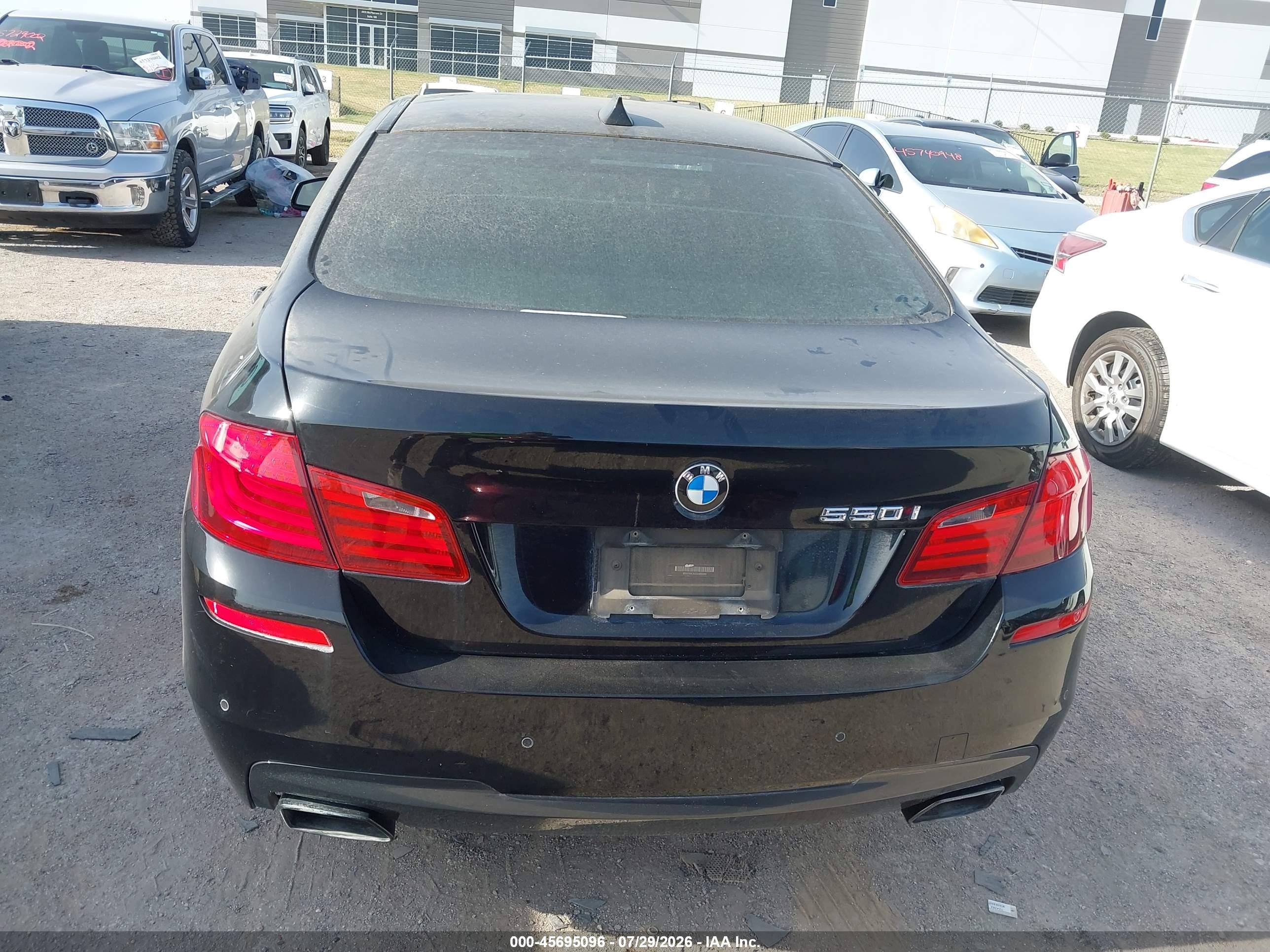 2013 Bmw 550i   Black vin: WBAFR9C53DDX80020