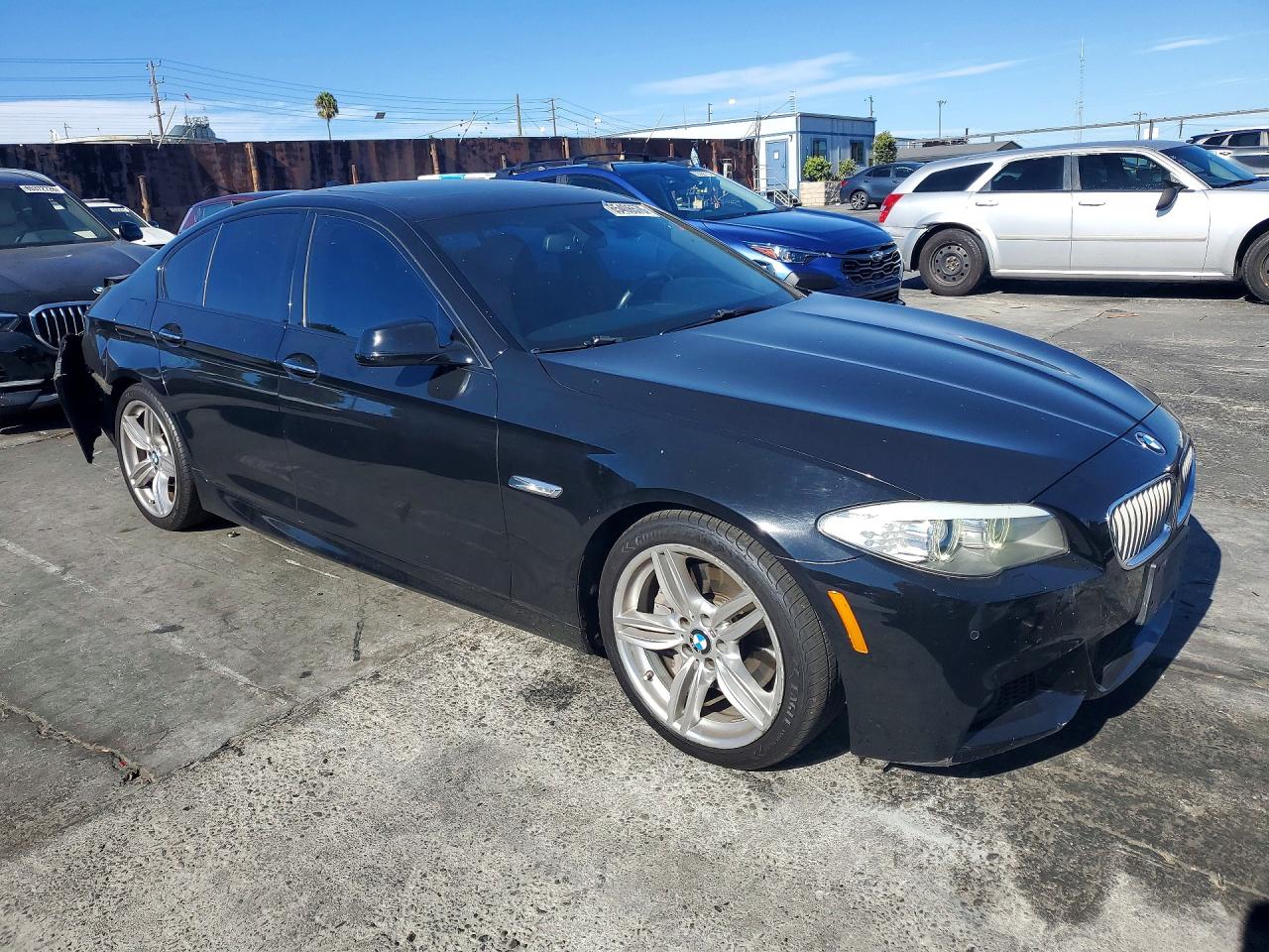 2013 Bmw 550 I Черный vin: WBAFR9C53DDX80843