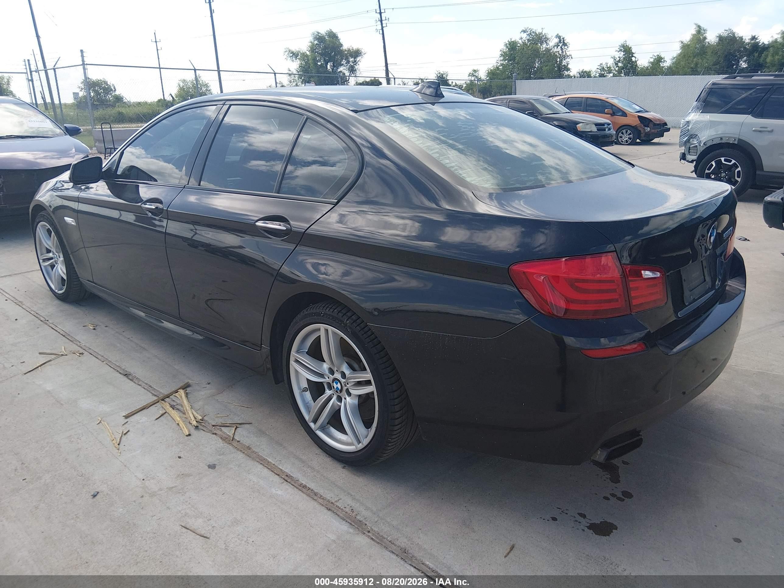 2012 Bmw 550i Черный vin: WBAFR9C54CDX79425