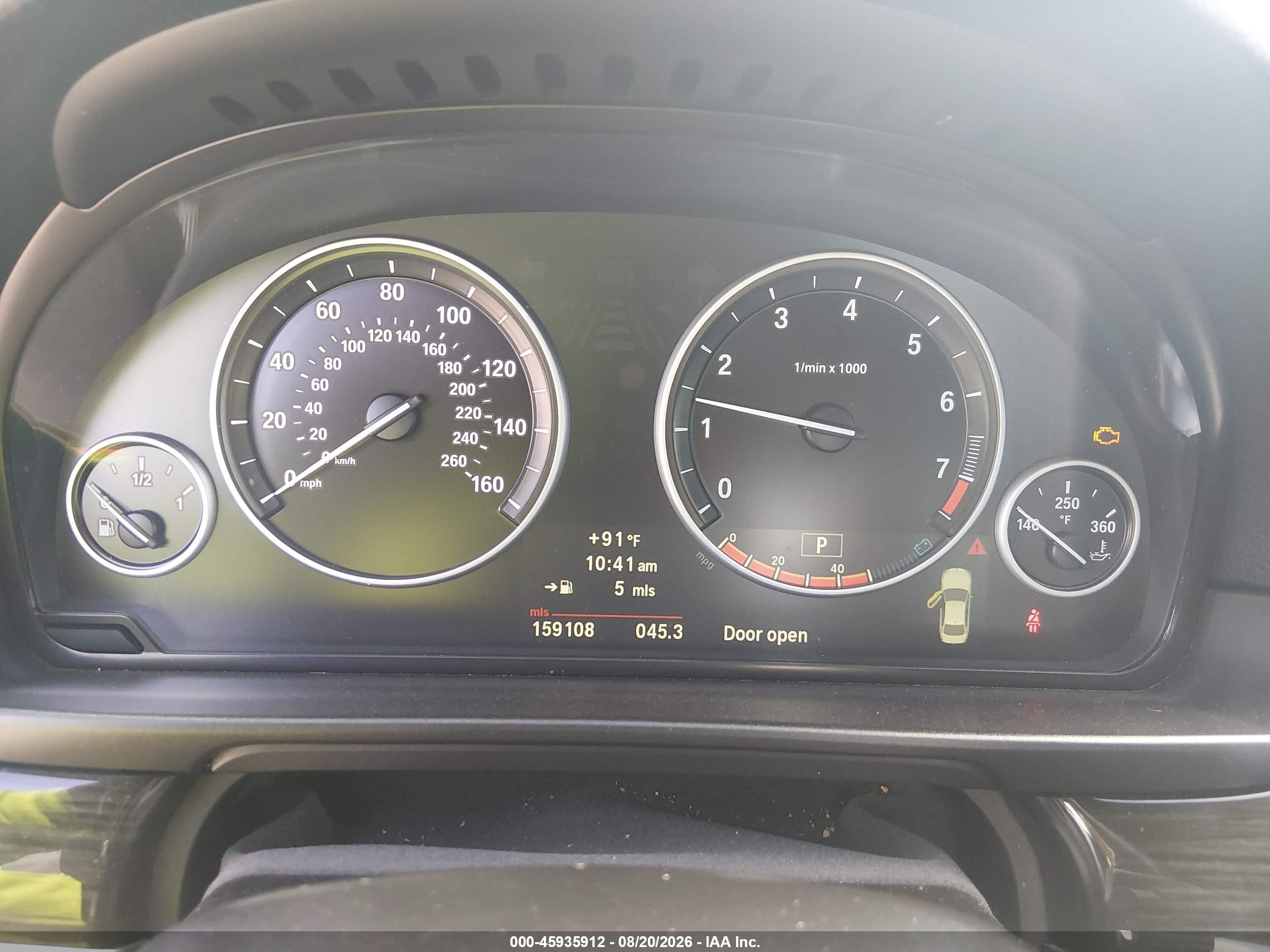 2012 Bmw 550i Черный vin: WBAFR9C54CDX79425