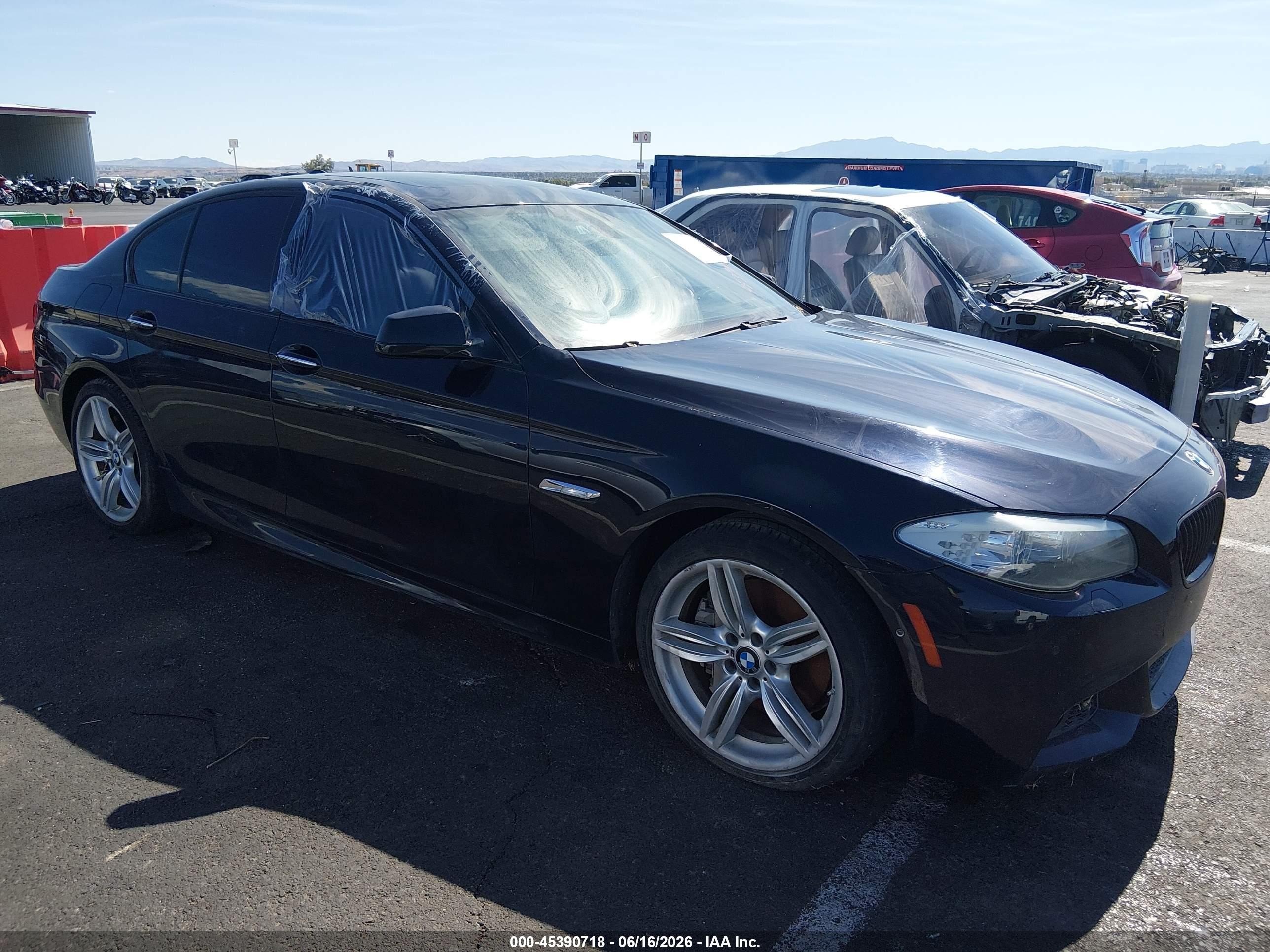 2013 Bmw 550i Black vin: WBAFR9C55DDX79788