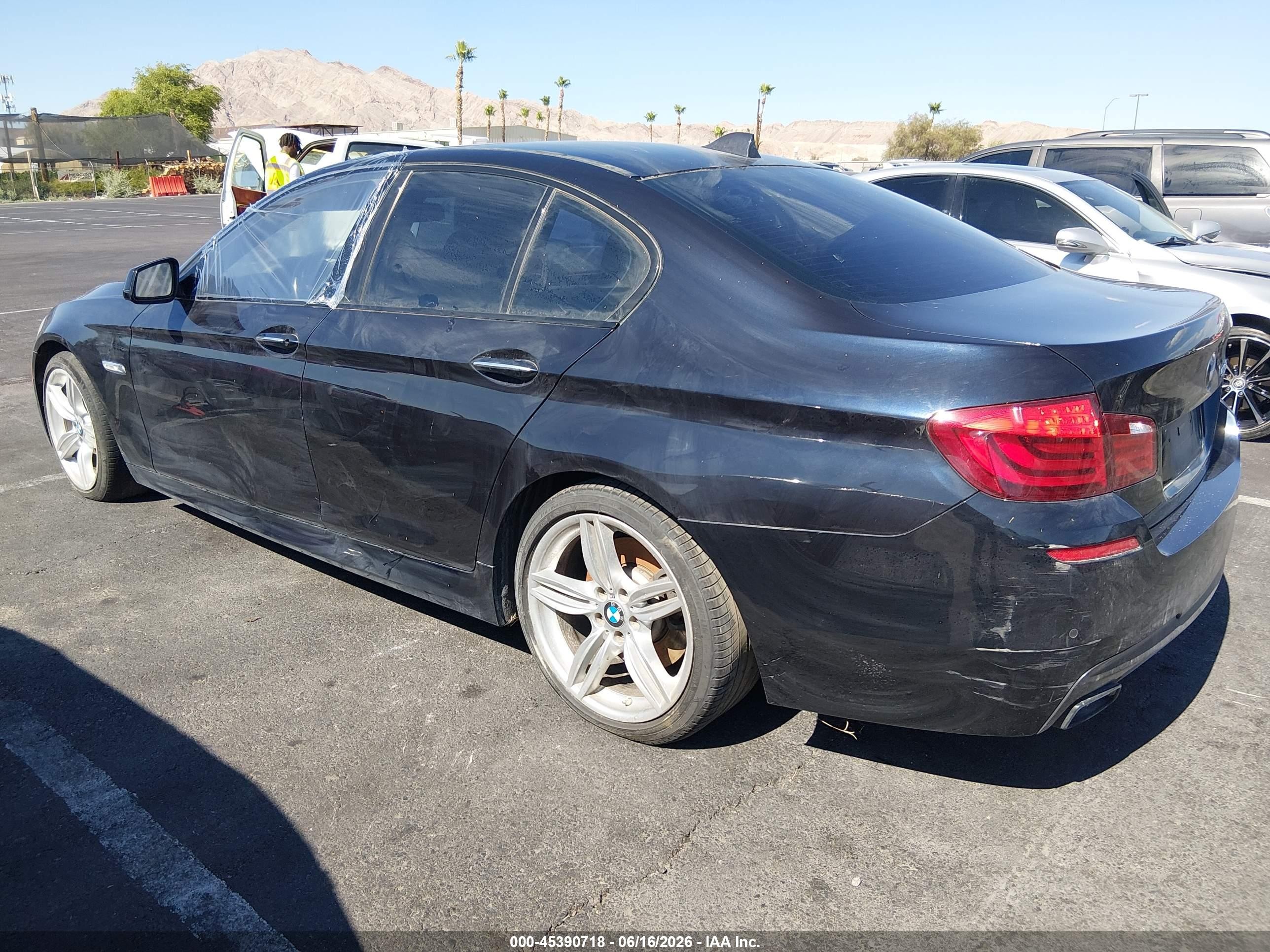 2013 Bmw 550i Black vin: WBAFR9C55DDX79788