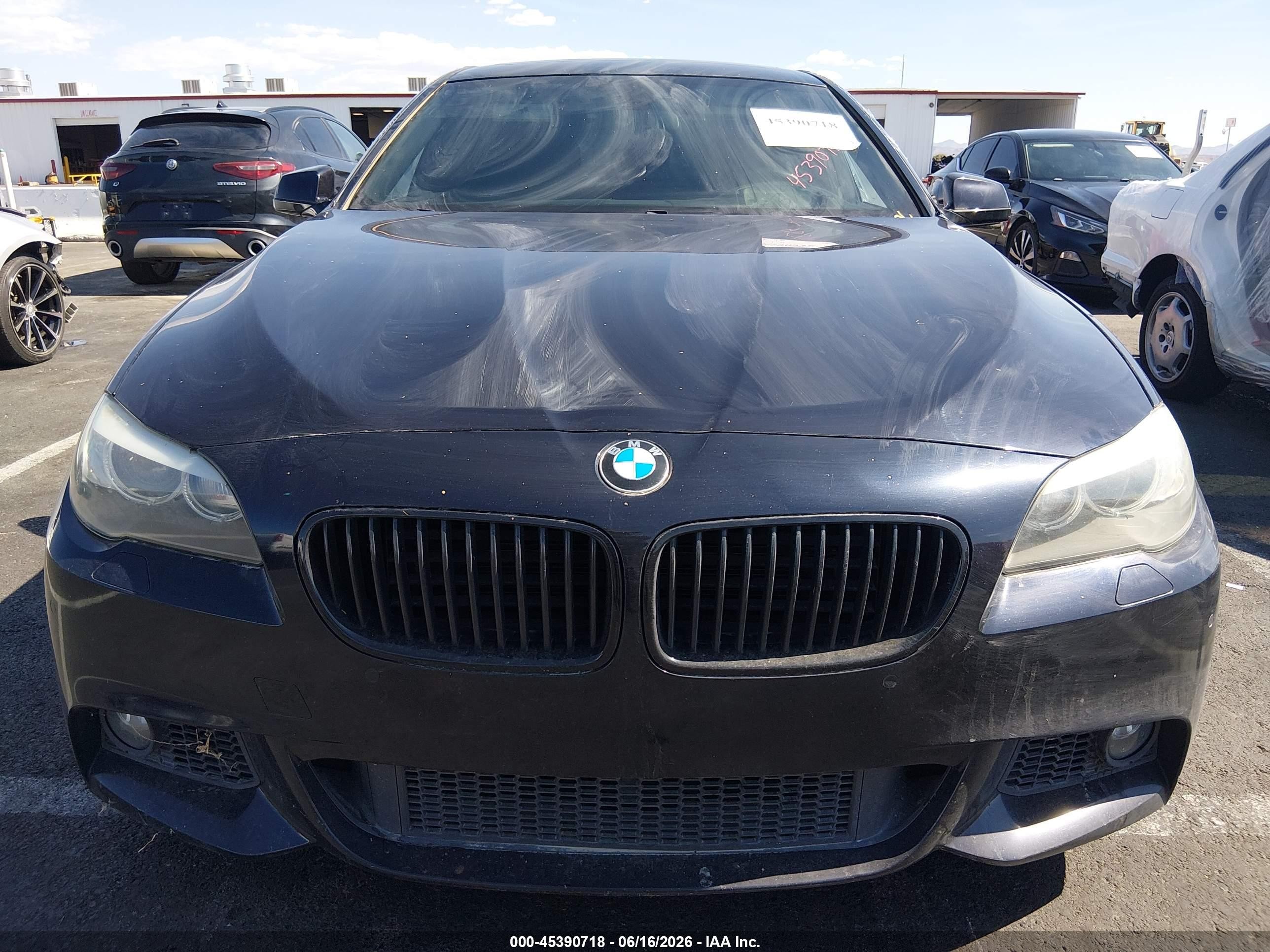 2013 Bmw 550i Black vin: WBAFR9C55DDX79788