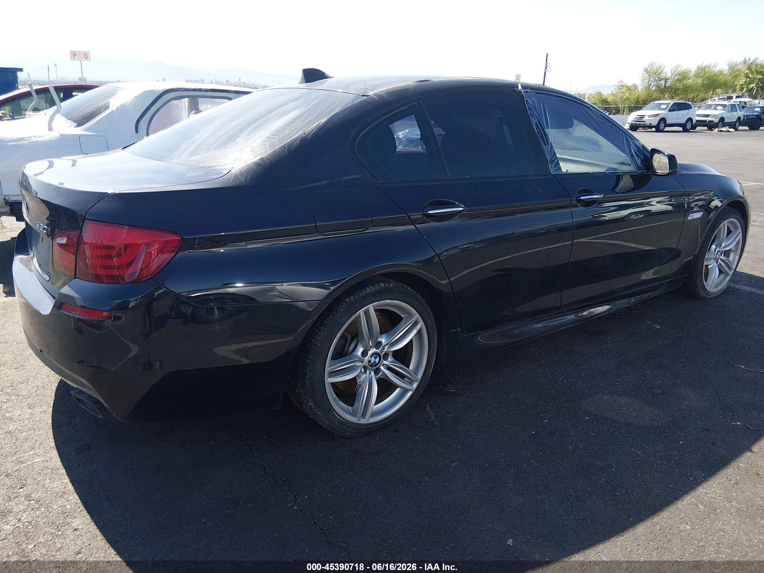 2013 Bmw 550i Black vin: WBAFR9C55DDX79788