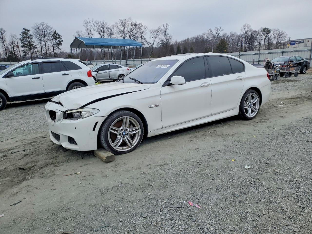 2013 Bmw 550 I White vin: WBAFR9C55DDX81105