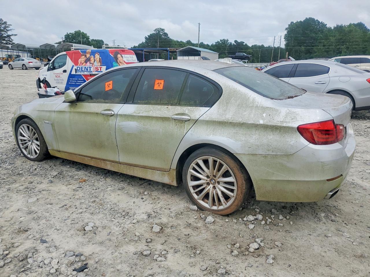 2011 Bmw 550 I Silver vin: WBAFR9C56BC758225