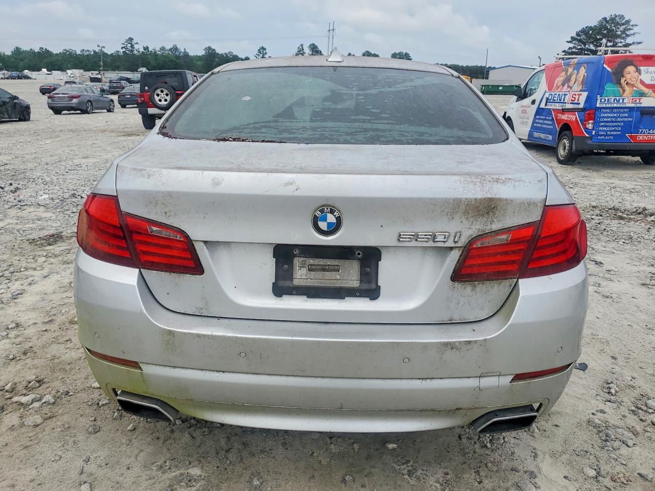 2011 Bmw 550 I Silver vin: WBAFR9C56BC758225