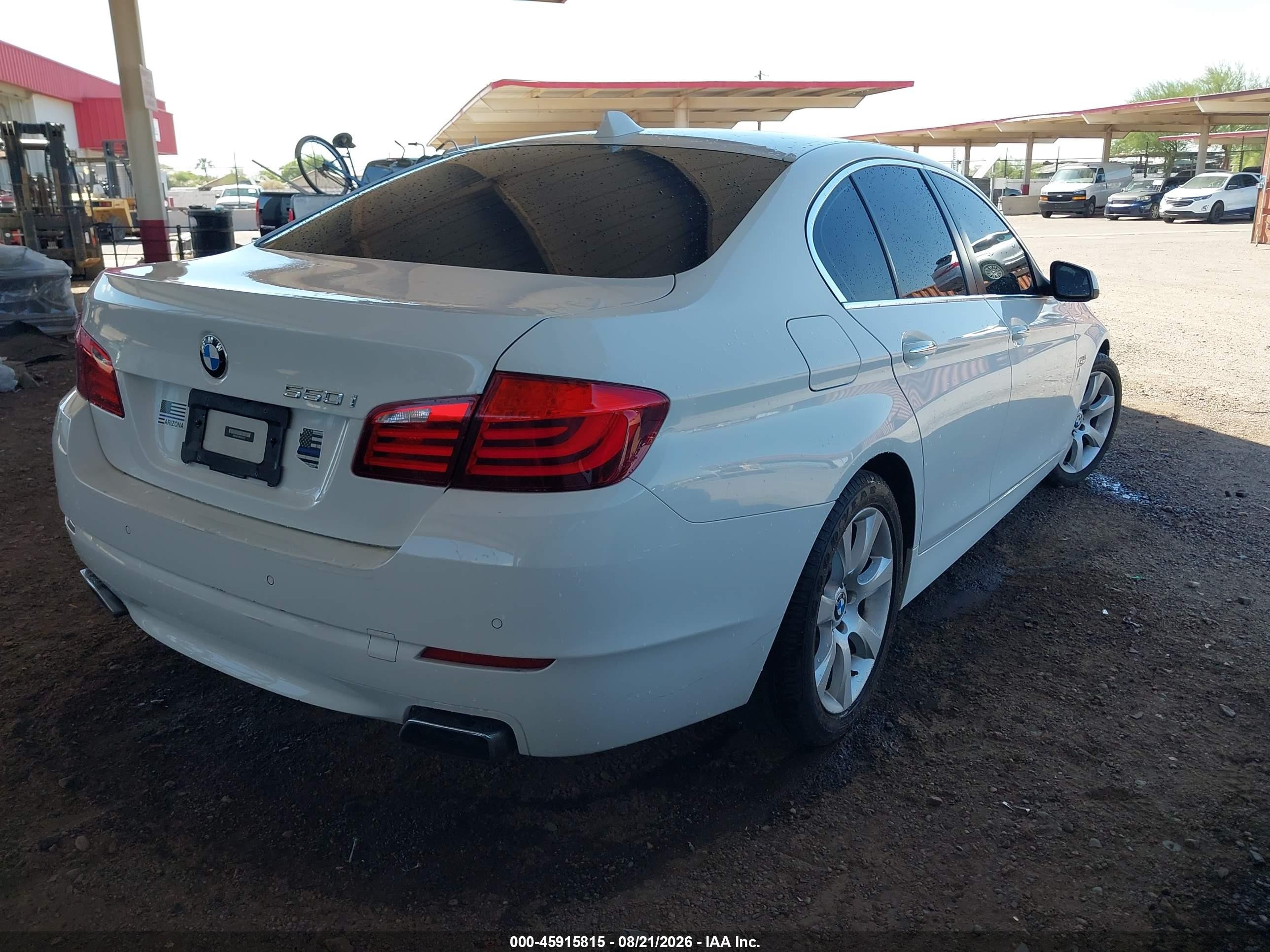 2011 Bmw 550i   White vin: WBAFR9C56BDE81931
