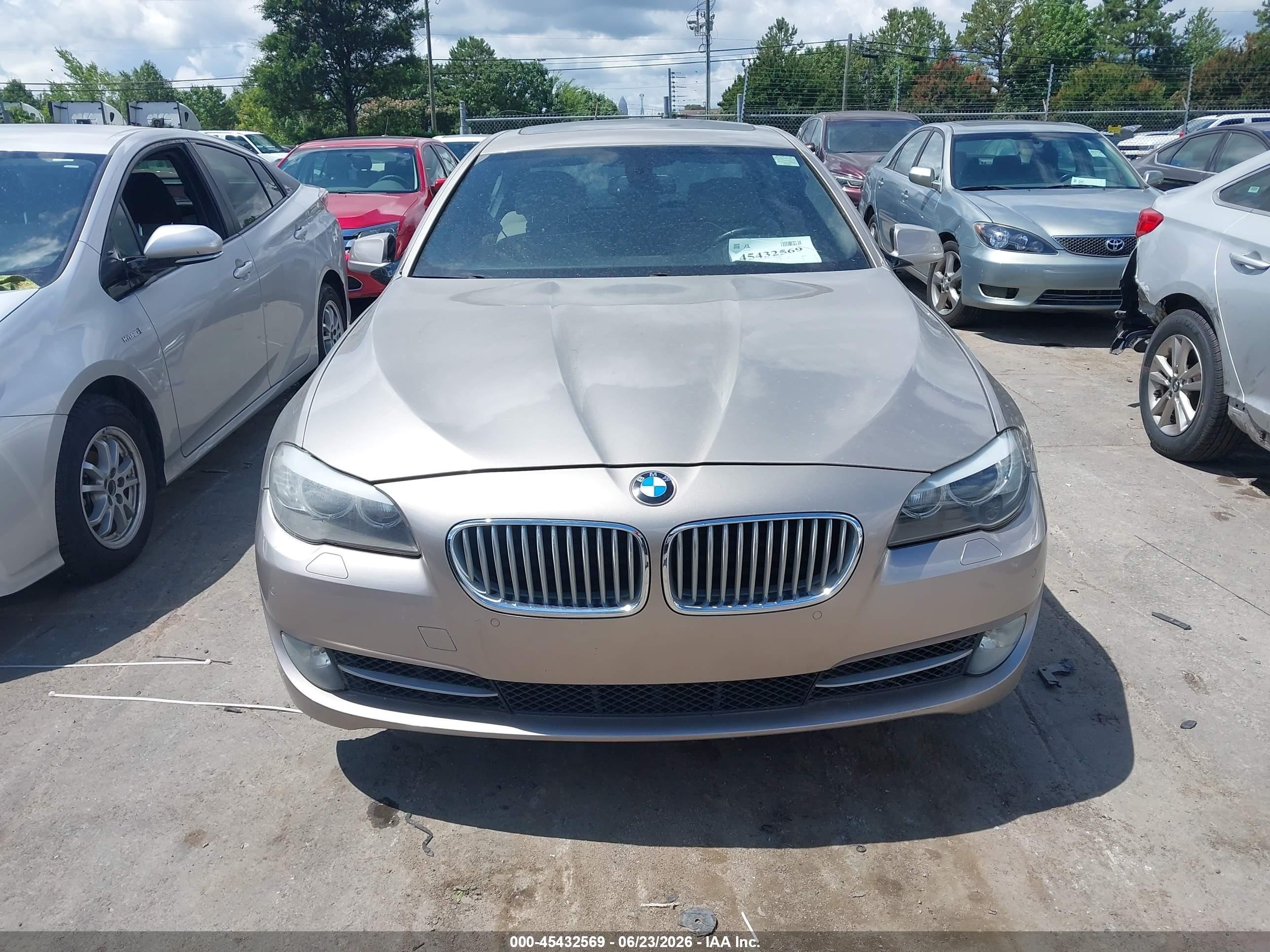 2012 Bmw 550i   Dark Brown vin: WBAFR9C56CDV58280
