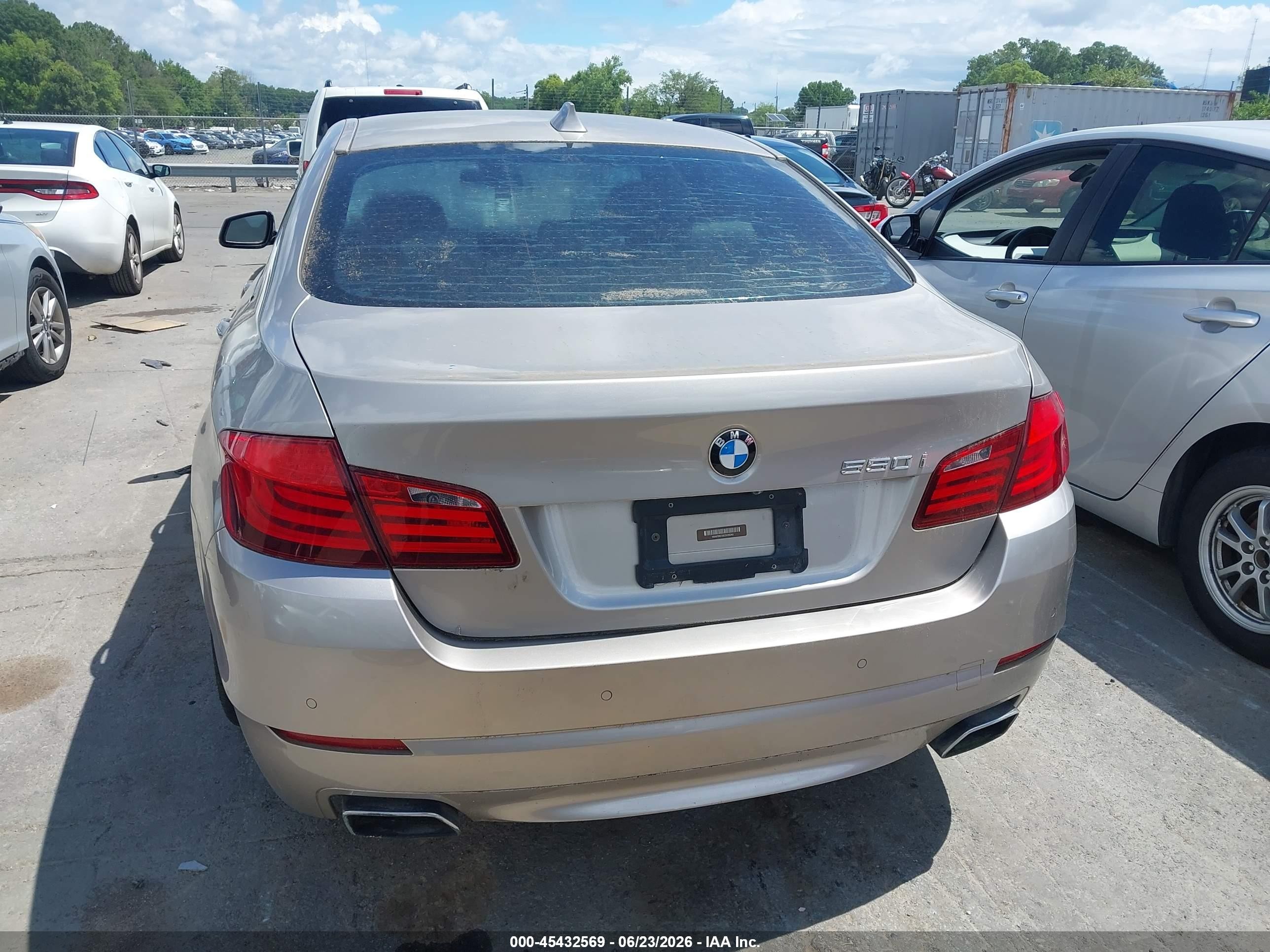 2012 Bmw 550i   Dark Brown vin: WBAFR9C56CDV58280