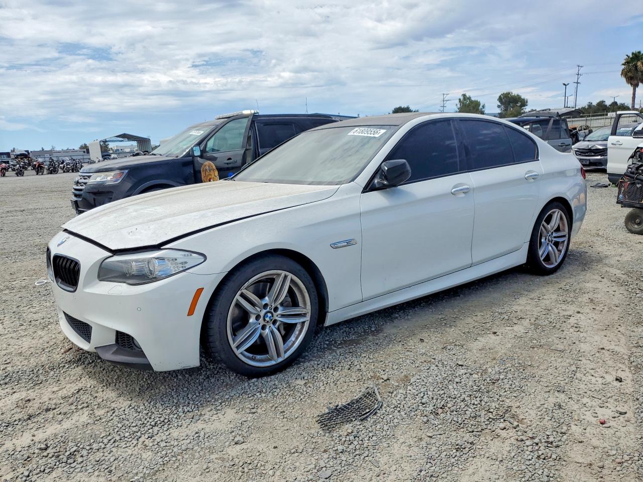 2013 Bmw 550 I White vin: WBAFR9C56DDX79816