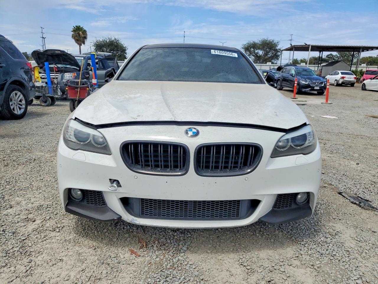 2013 Bmw 550 I White vin: WBAFR9C56DDX79816