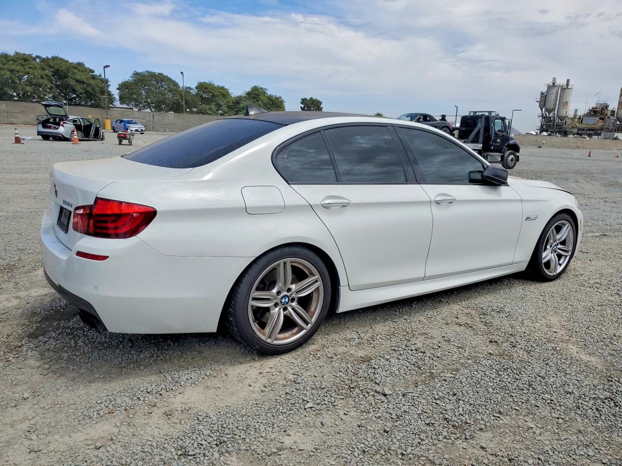 2013 Bmw 550 I White vin: WBAFR9C56DDX79816