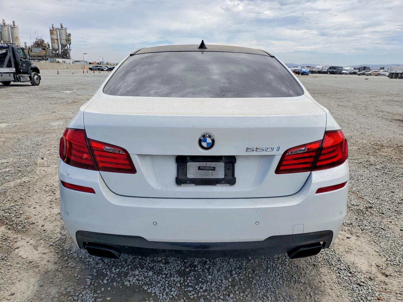 2013 Bmw 550 I White vin: WBAFR9C56DDX79816