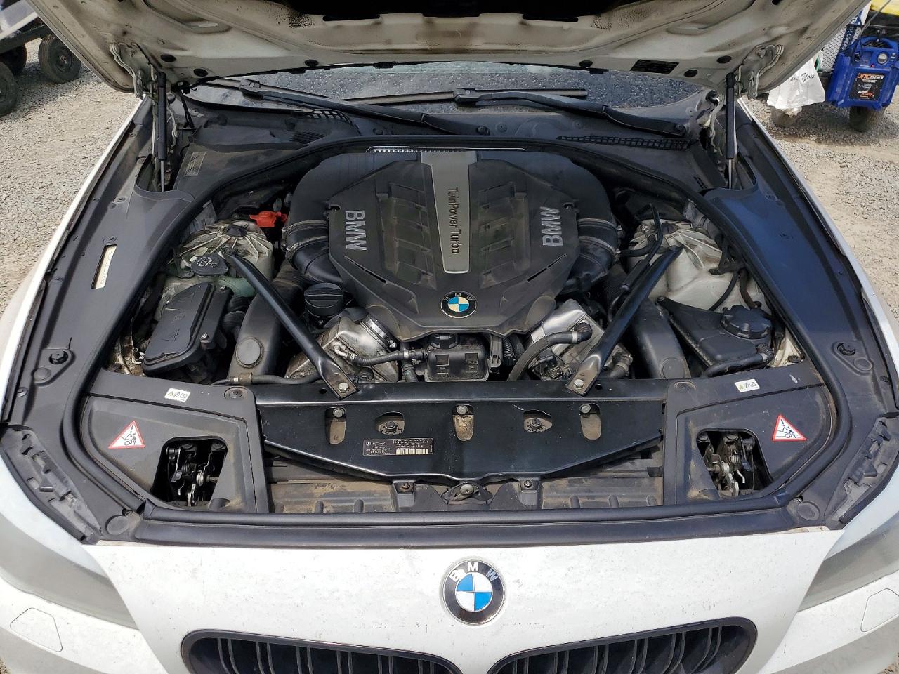 2013 Bmw 550 I White vin: WBAFR9C56DDX79816