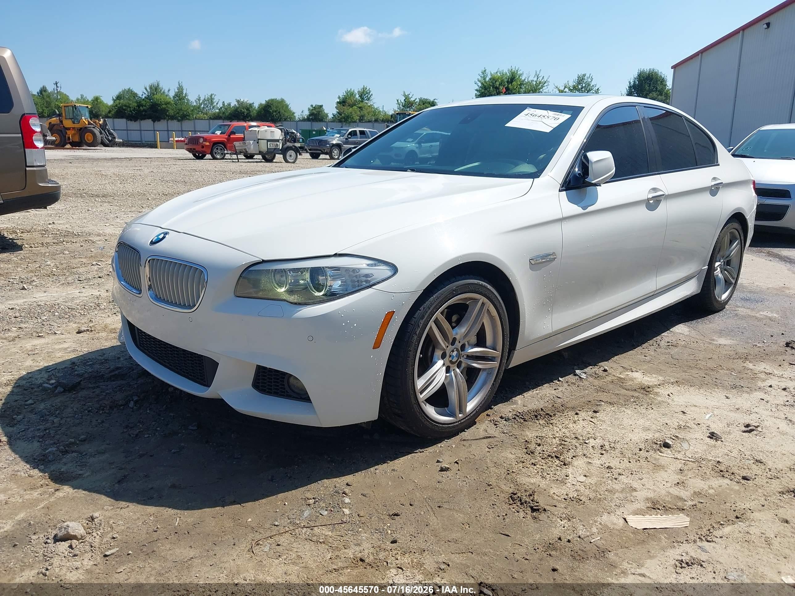 2012 Bmw 550i   White vin: WBAFR9C57CDV58885