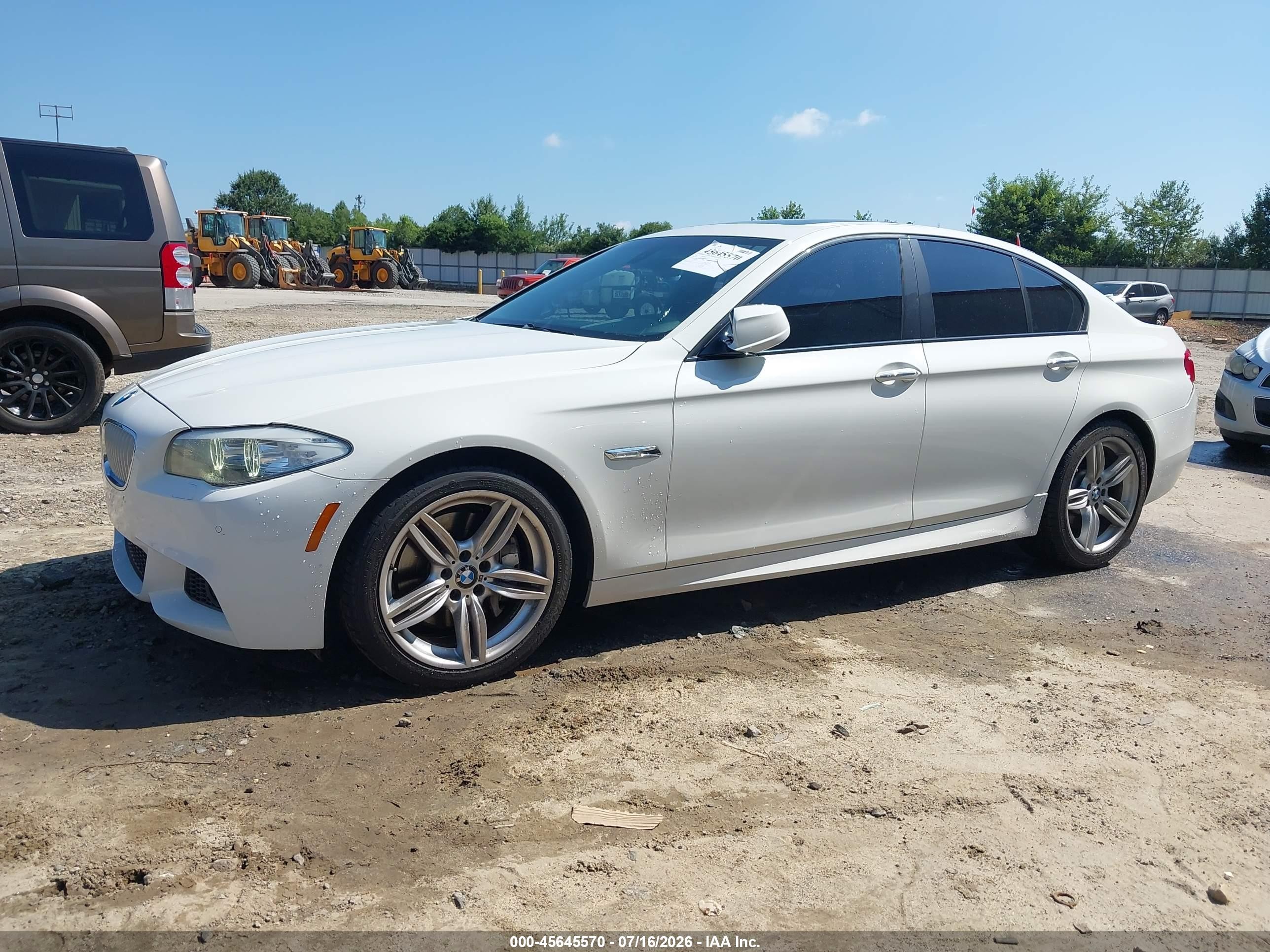 2012 Bmw 550i   White vin: WBAFR9C57CDV58885