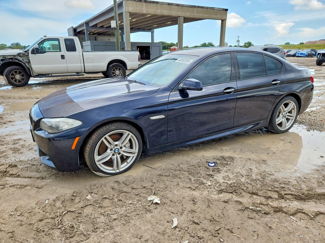 2012 Bmw 550 I Blue vin: WBAFR9C58CC271478