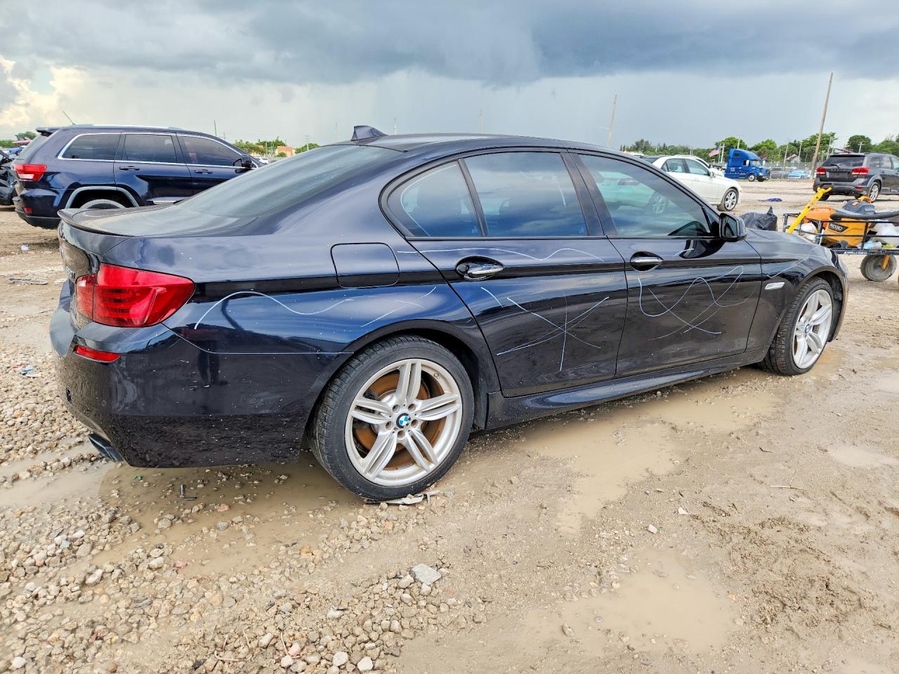 2012 Bmw 550 I Blue vin: WBAFR9C58CC271478