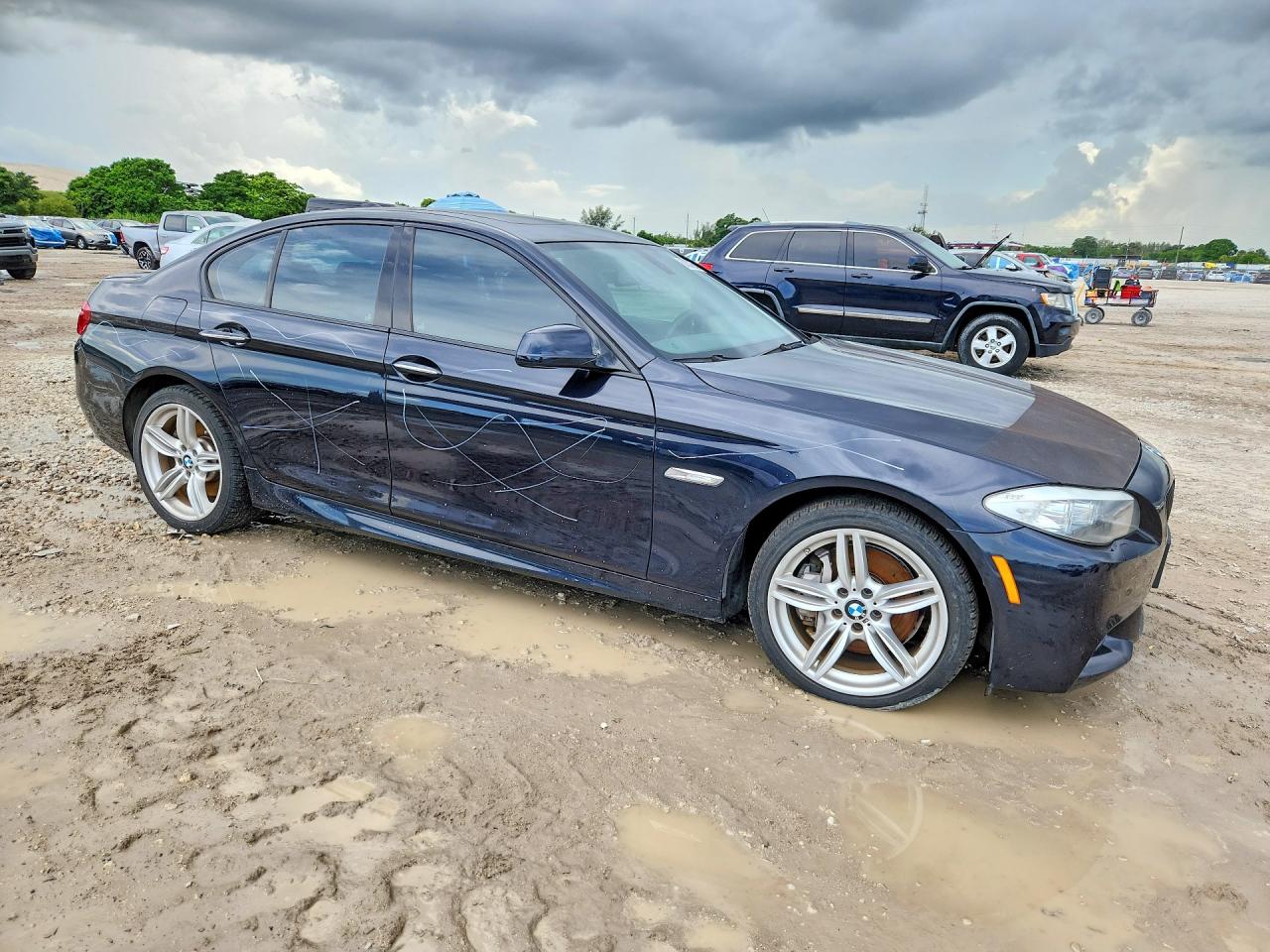2012 Bmw 550 I Blue vin: WBAFR9C58CC271478