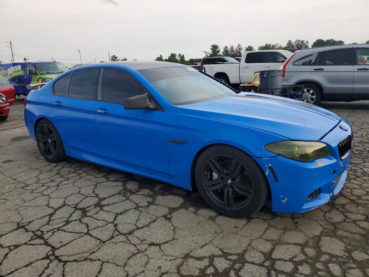 2012 Bmw 550 I Blue vin: WBAFR9C58CDV58264