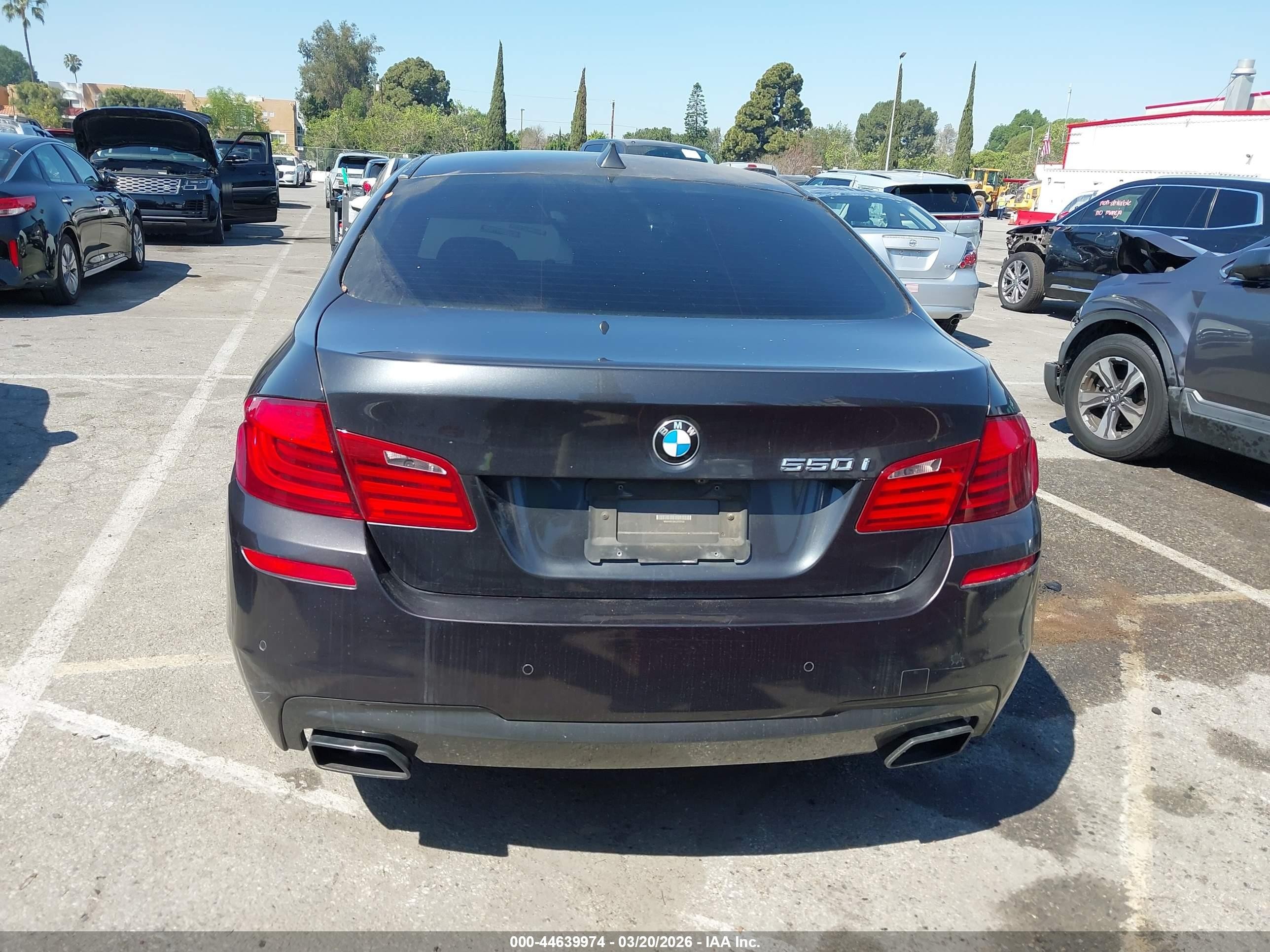 2012 Bmw 550i   Gray vin: WBAFR9C58CDX79153