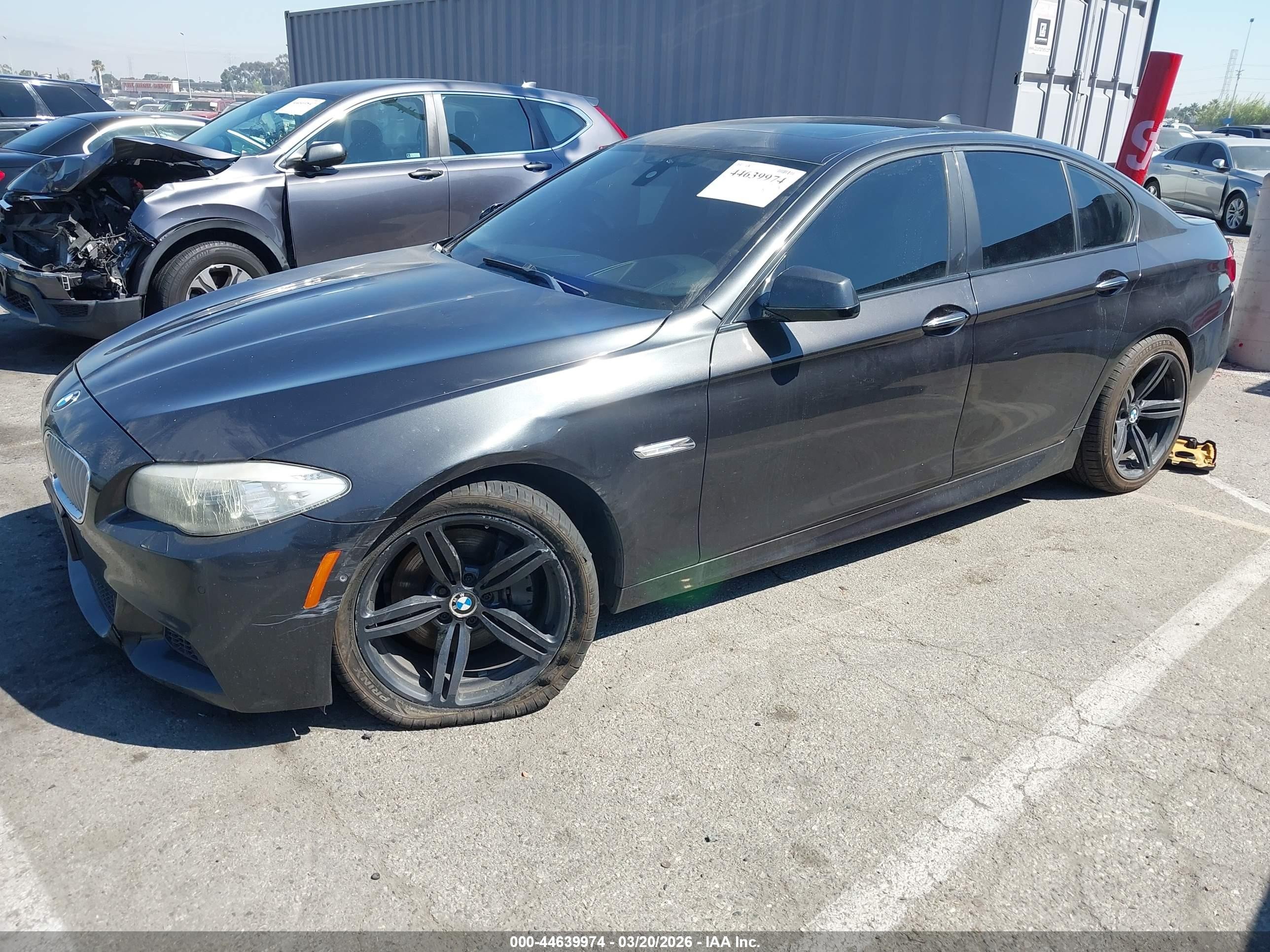 2012 Bmw 550i   Gray vin: WBAFR9C58CDX79153