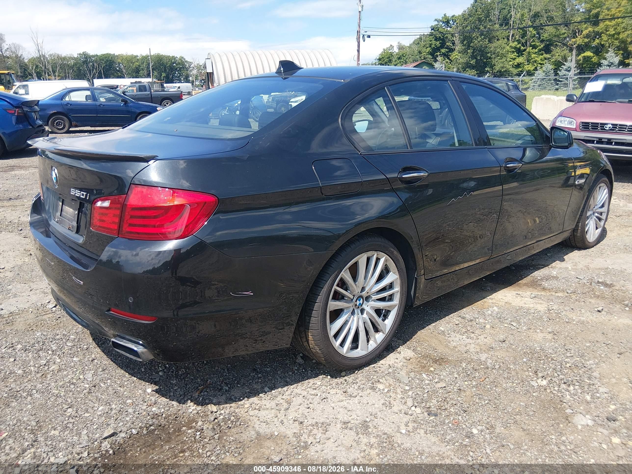 2011 Bmw 550i   Черный vin: WBAFR9C59BC271150