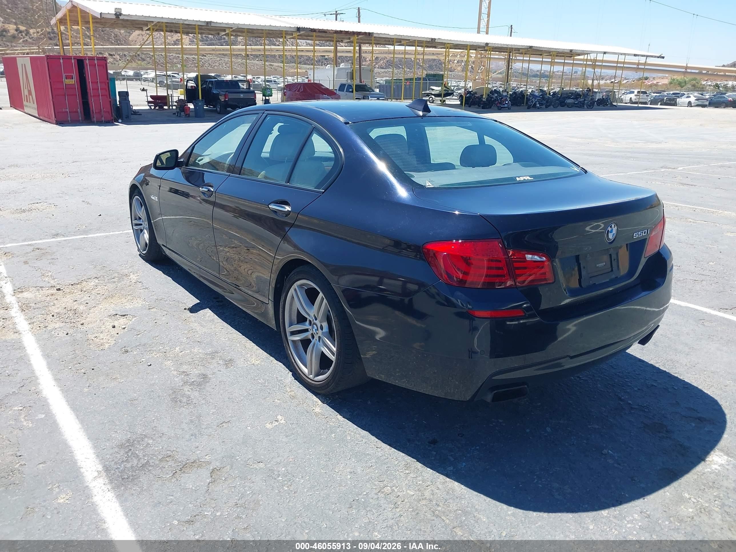 2013 Bmw 550i   Blue vin: WBAFR9C59DC271538