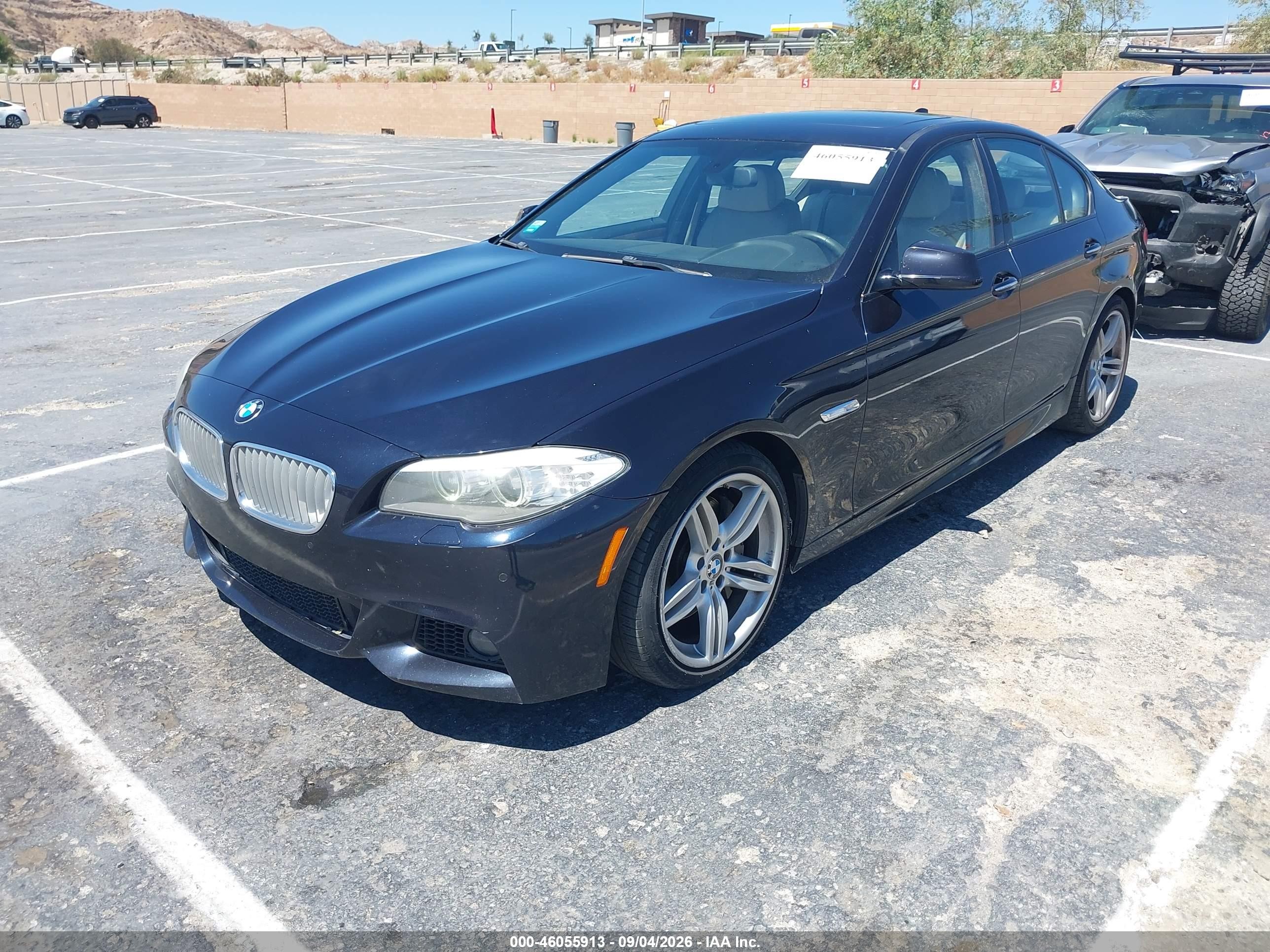 2013 Bmw 550i   Blue vin: WBAFR9C59DC271538