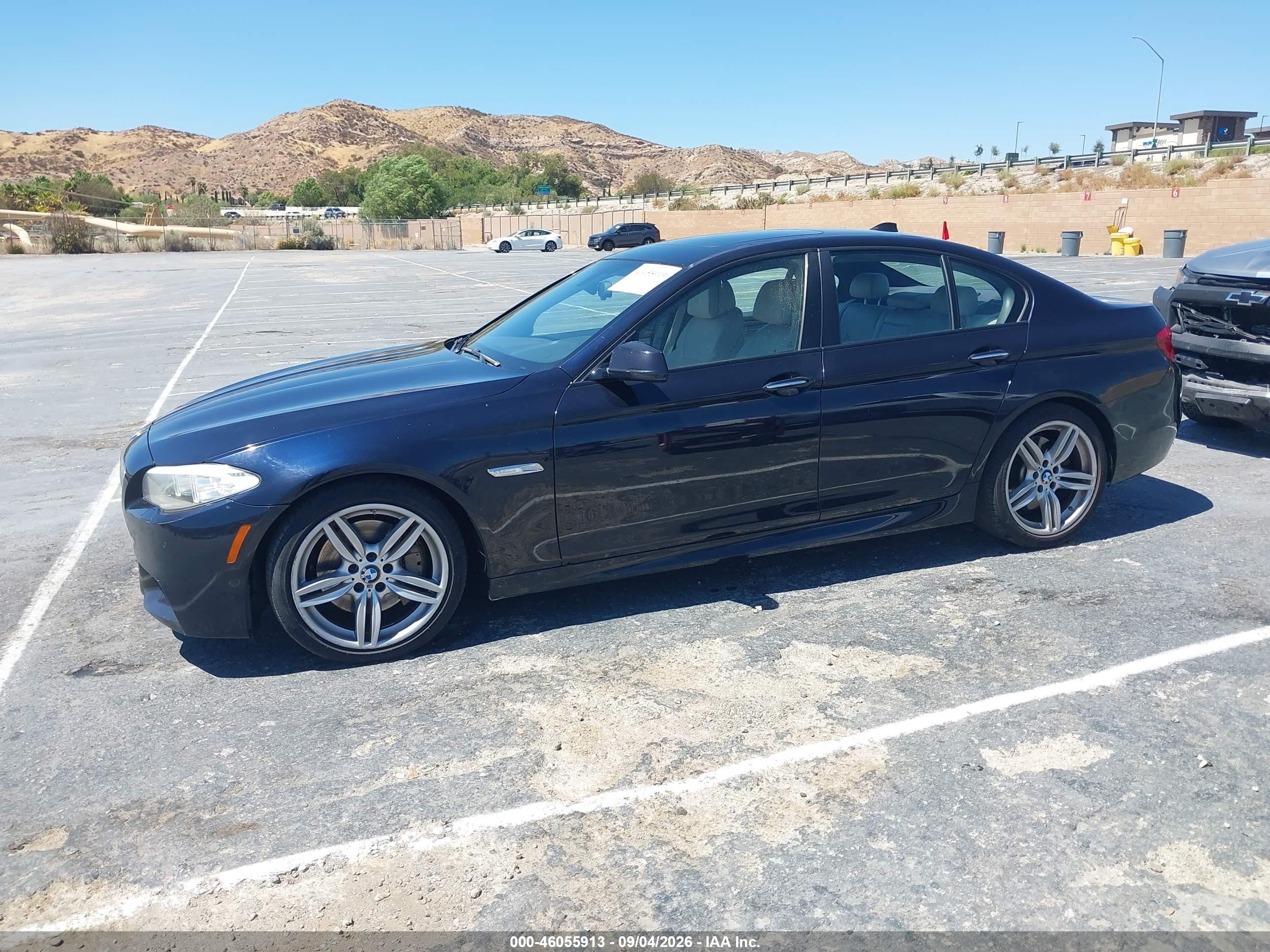2013 Bmw 550i   Blue vin: WBAFR9C59DC271538