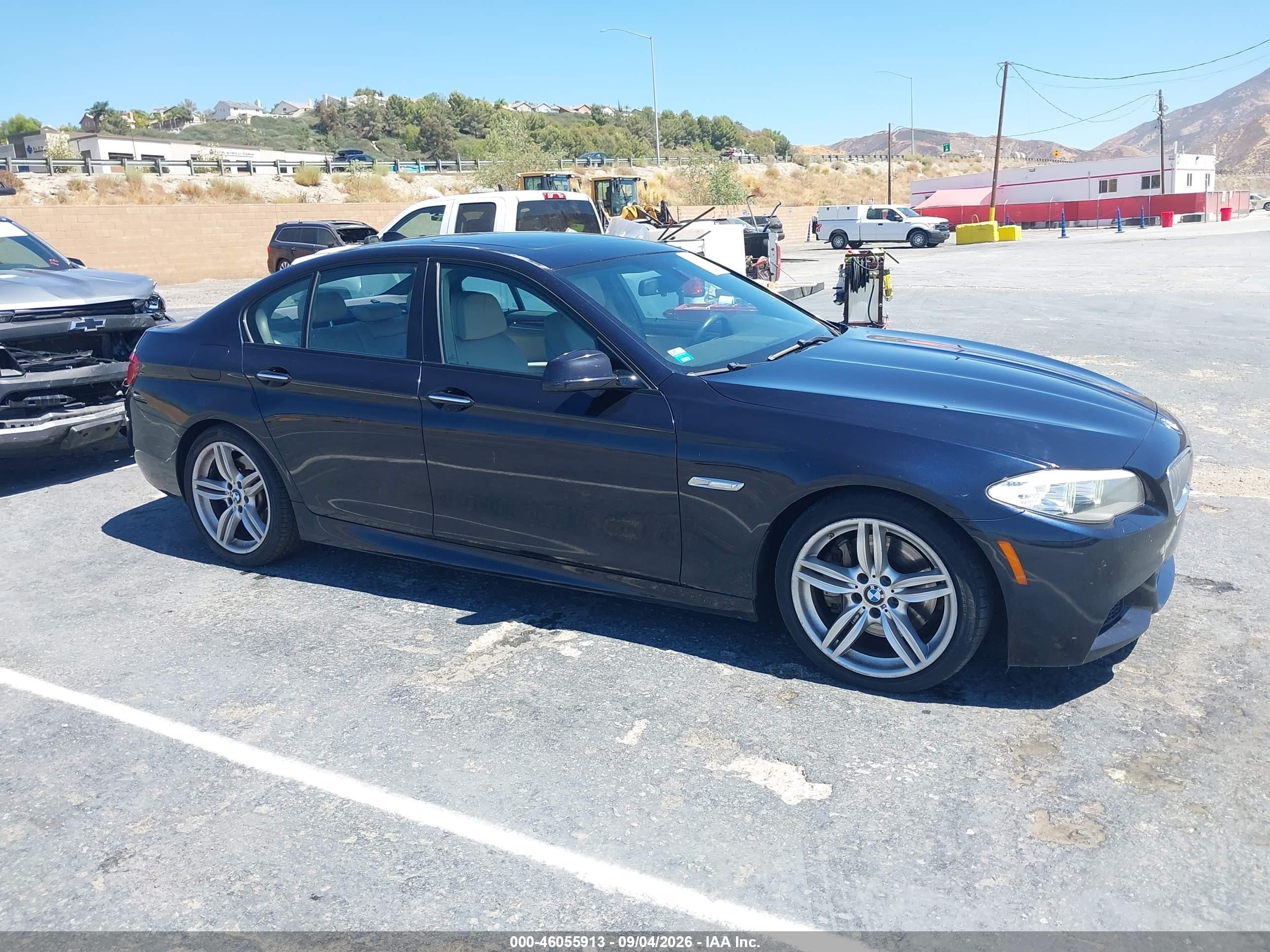 2013 Bmw 550i   Blue vin: WBAFR9C59DC271538