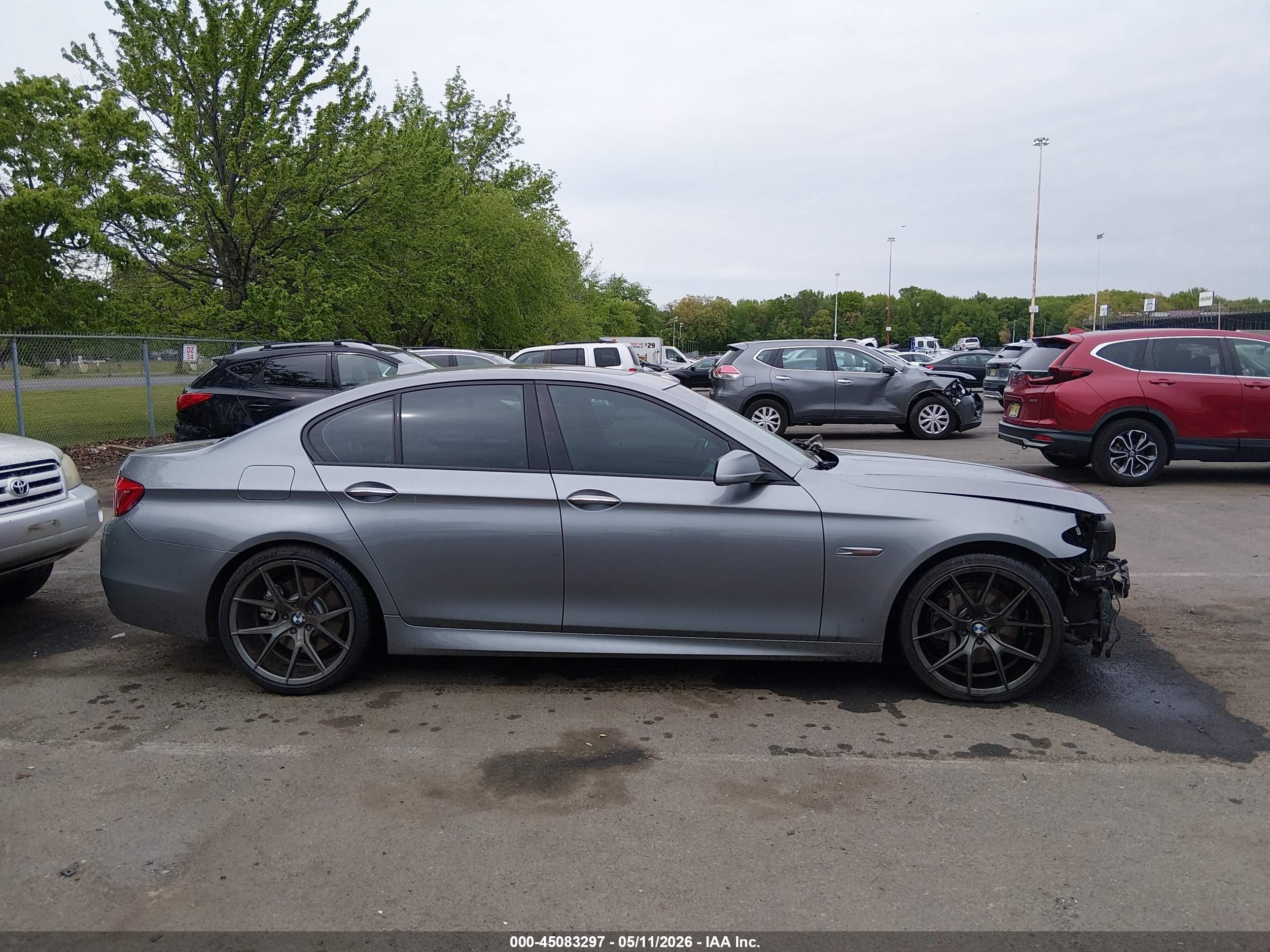 2013 Bmw 550i   Gray vin: WBAFR9C59DDX81169