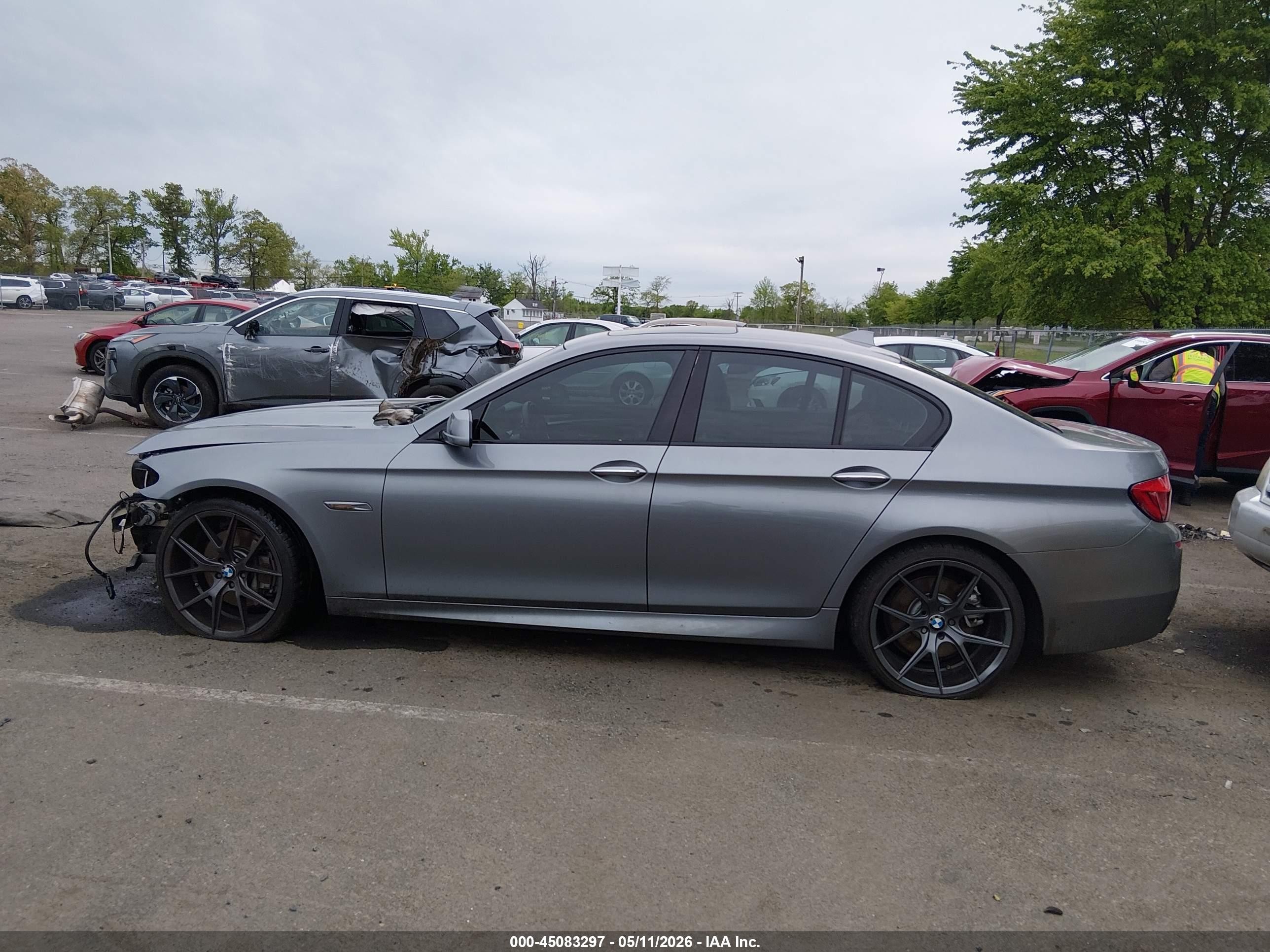 2013 Bmw 550i   Gray vin: WBAFR9C59DDX81169
