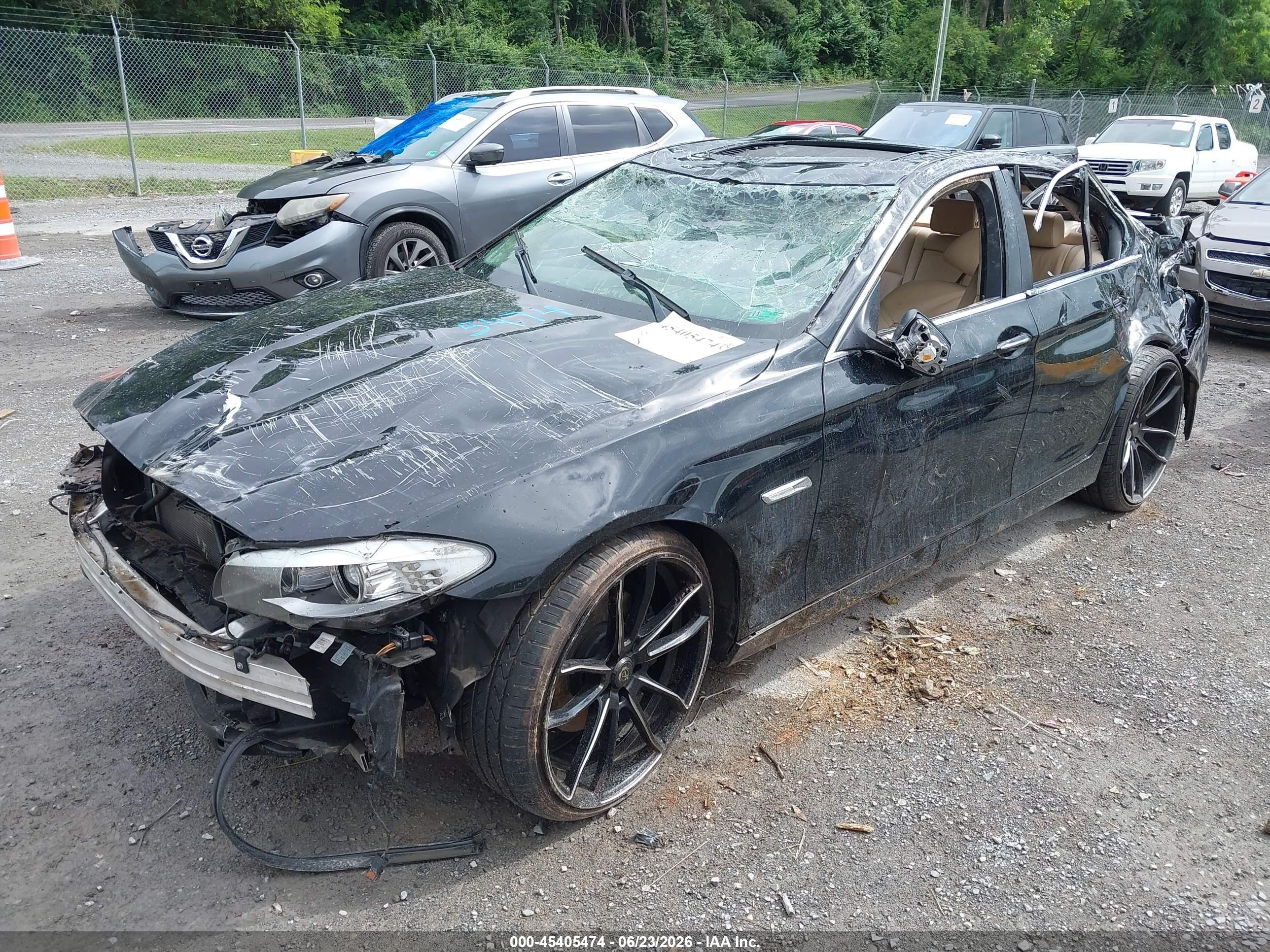 2011 Bmw 550i Black vin: WBAFR9C5XBC757787