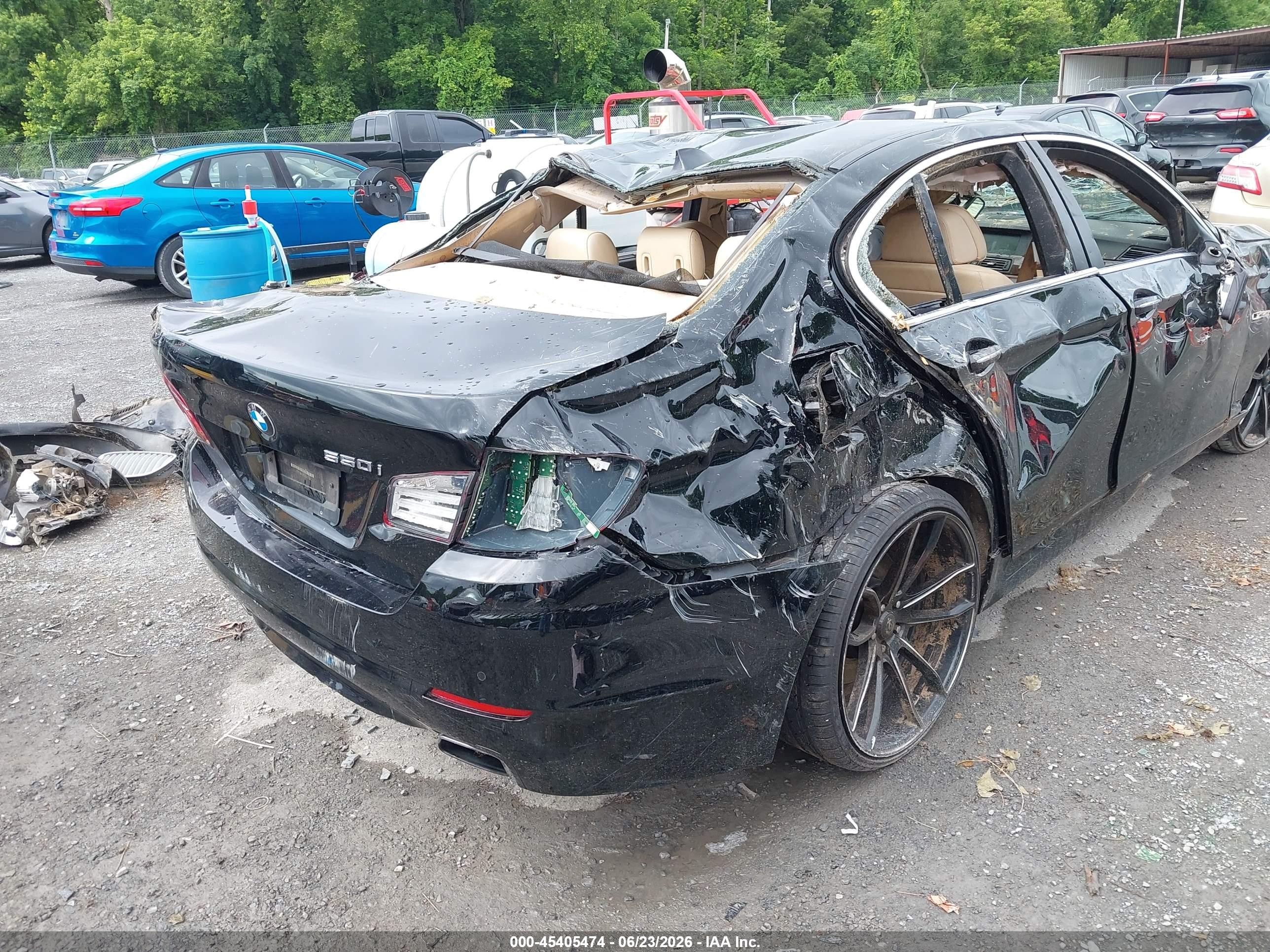 2011 Bmw 550i Black vin: WBAFR9C5XBC757787