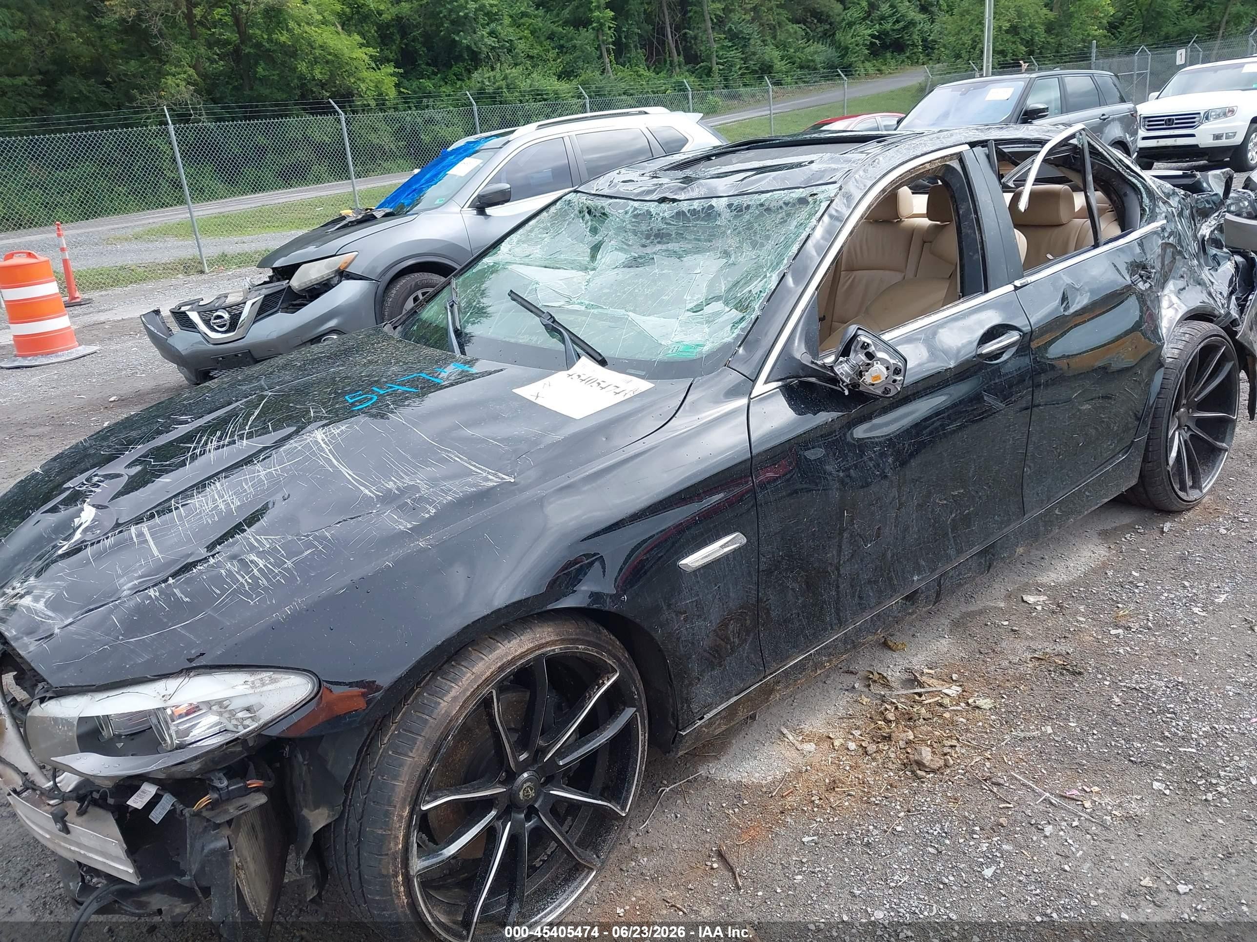2011 Bmw 550i Black vin: WBAFR9C5XBC757787