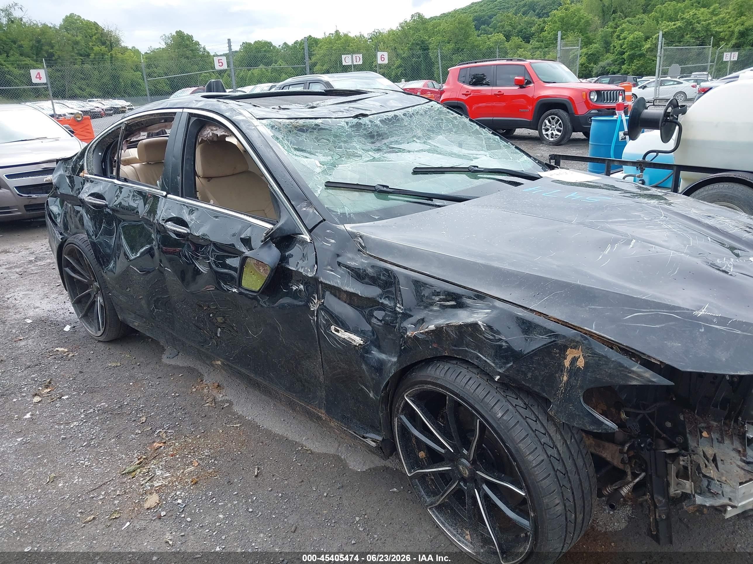2011 Bmw 550i Black vin: WBAFR9C5XBC757787