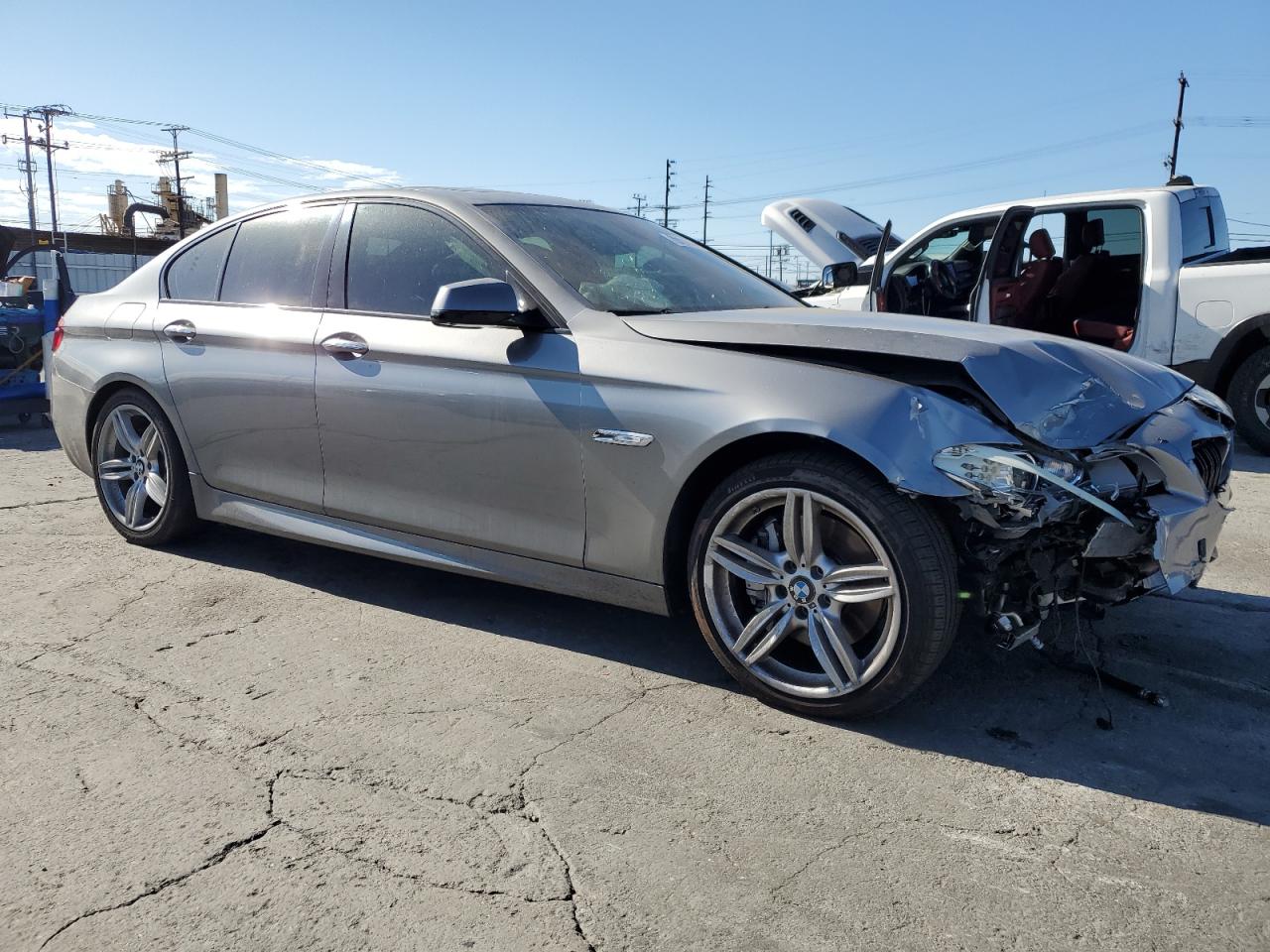2012 Bmw 550 I Gray vin: WBAFR9C5XCDX78926